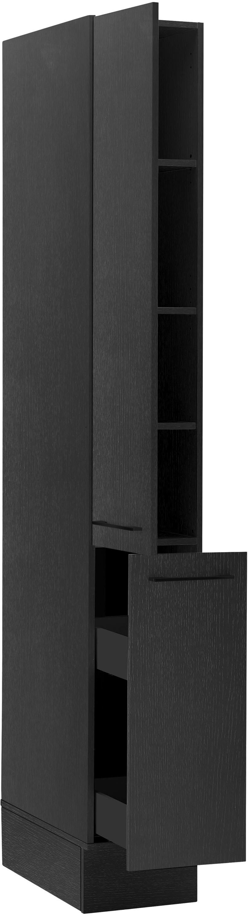 BASIC by Balculina Vorratsschrank Turin Breite 30 cm, wahlweise in schwarz matt oder weiß matt