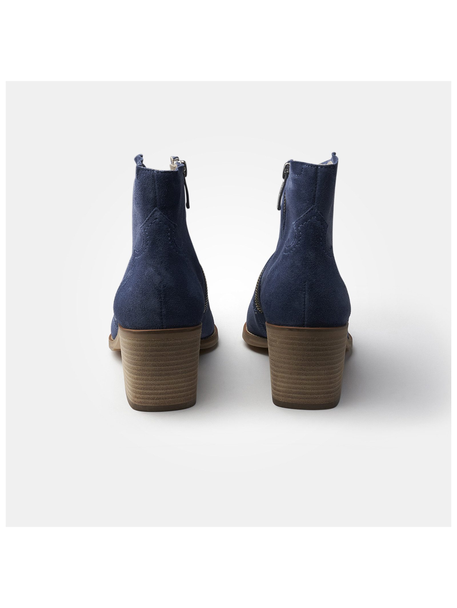 Paul Green Paul Green Stiefelette Veloursleder Bikerboots