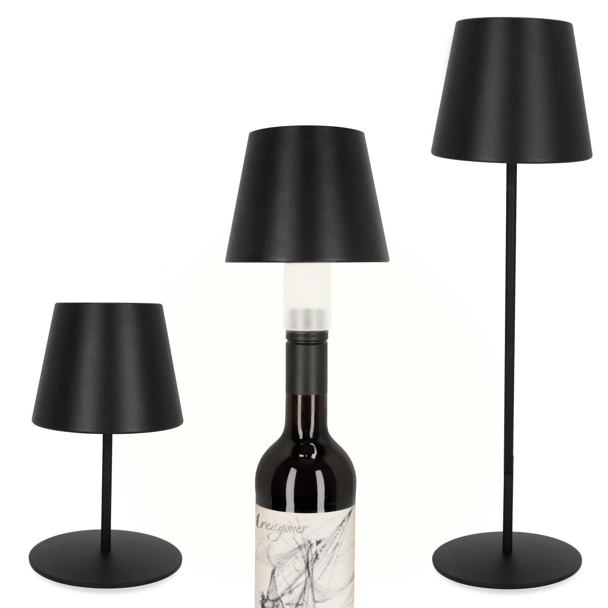 ADE LED Tischleuchte & Flaschenlampe, dimmbar, 7,5 Stunden Akku-Laufzeit, h günstig online kaufen