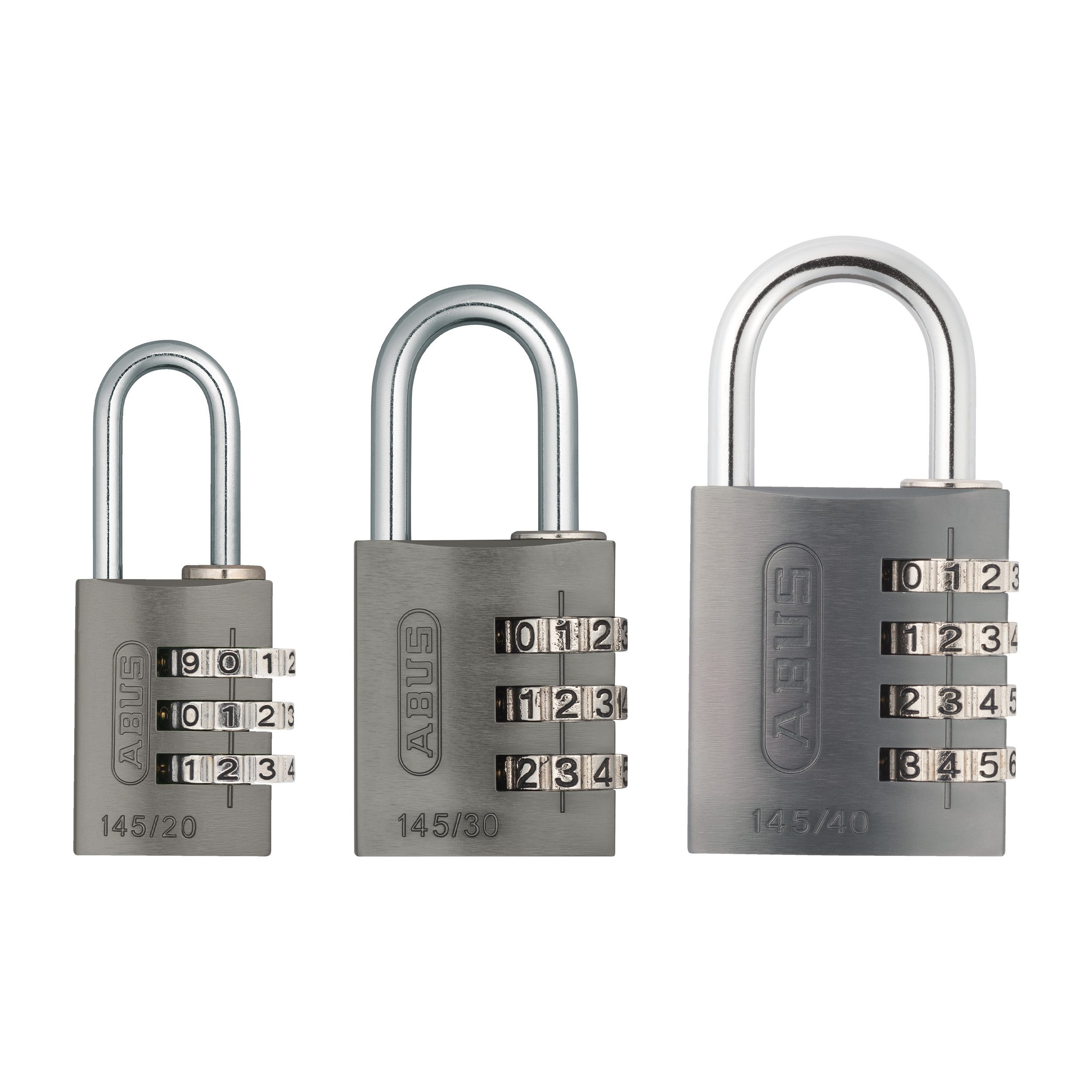 ABUS Vorhängeschloss Zahlenschloss 145/40 in titanium, Sicherheitsklasse 4, Komfortable Bedienung ohne Schlüssel, geringes Gewicht – Bild 3 von 5