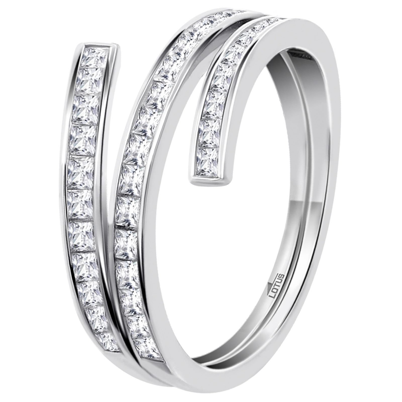Silberring LOTUS Silver Ring Zirkoniastein 925