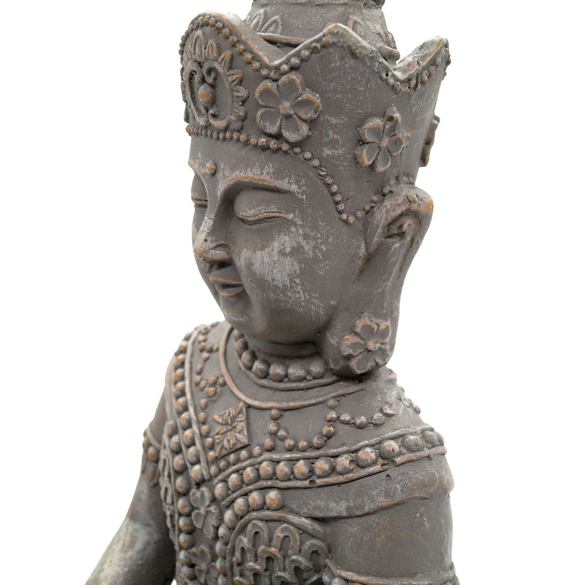 K&L Wall Art Buddhafigur Steinoptik Buddha Figur meditierende Statue Feng S günstig online kaufen