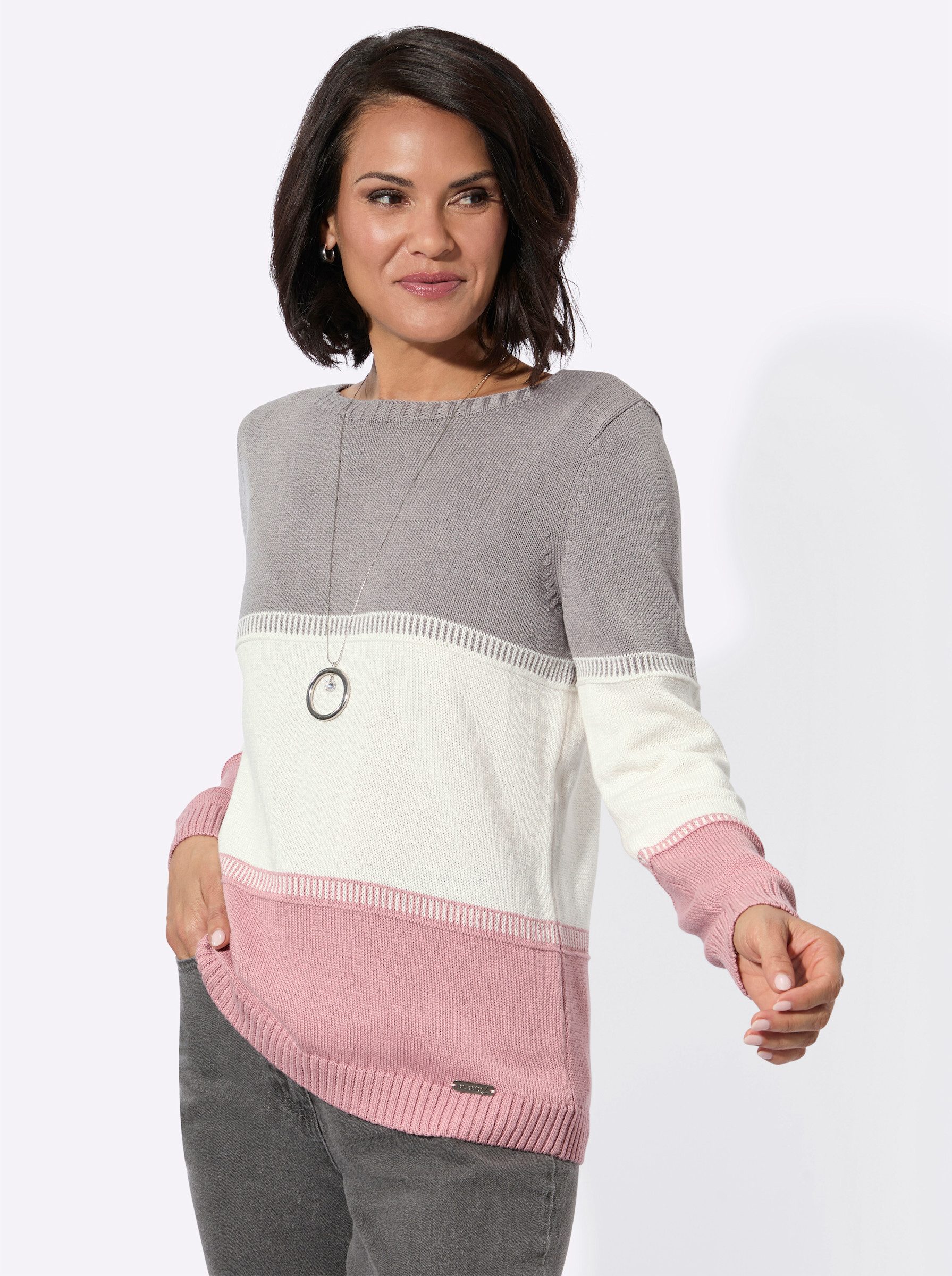 Witt Strickpullover Rundhals-Pullover Langarm Jersey