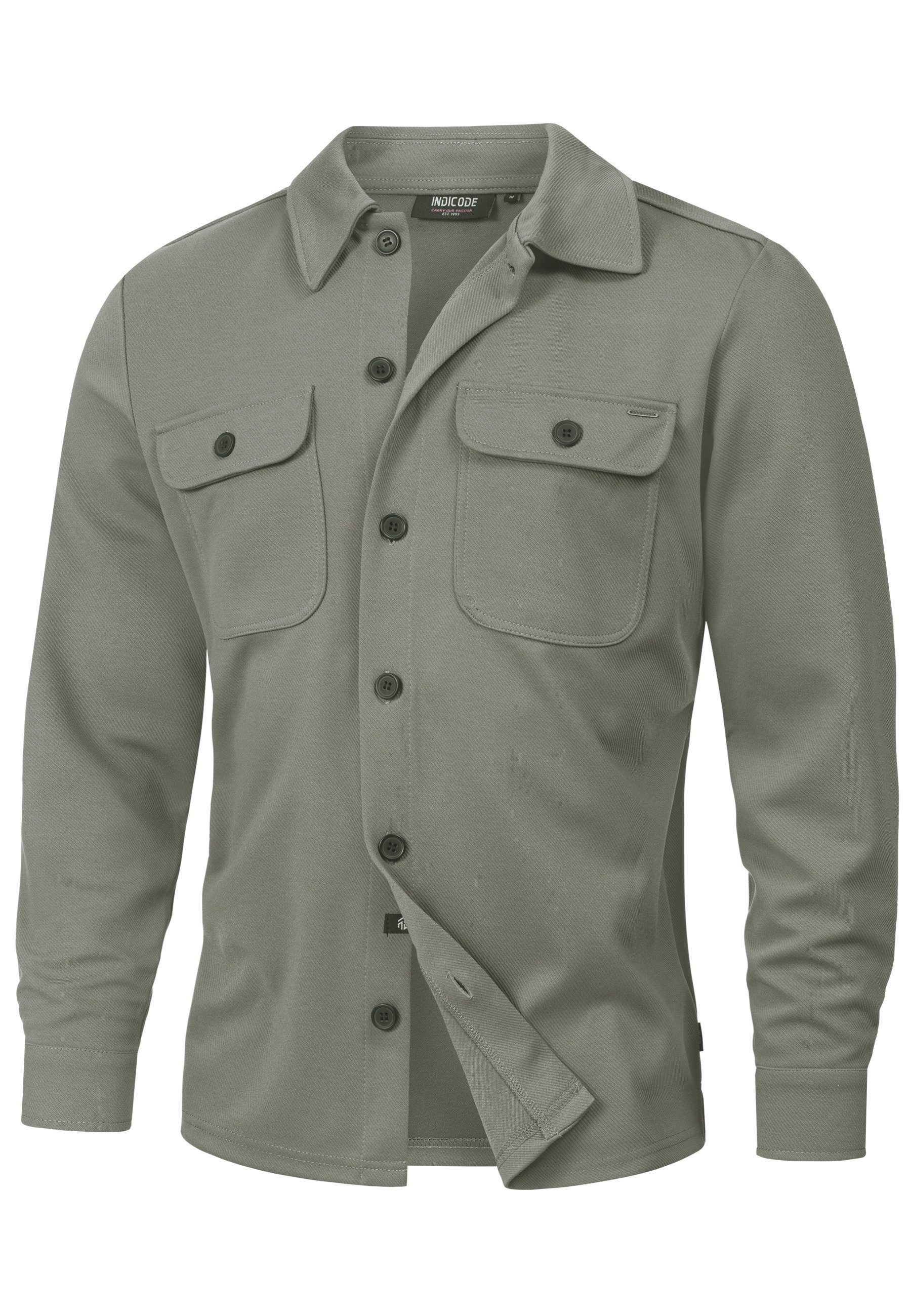 Indicode Langarmhemd Herren INNello Herrenhemd Langarm Elegantes Overshirt günstig online kaufen