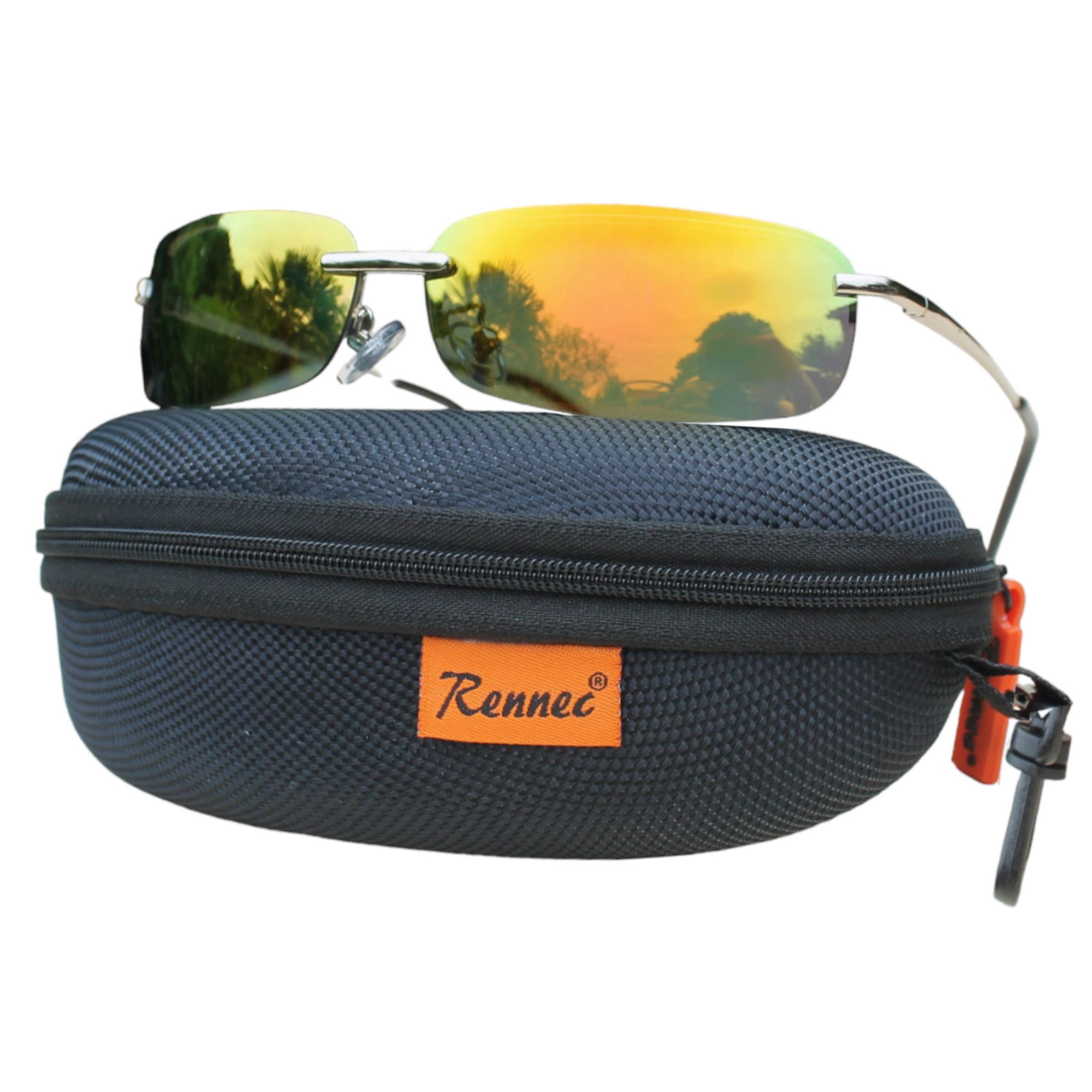 Rennec Sonnenbrille (Edelstahl Sonnenbrille mit Hardcase) günstig online kaufen