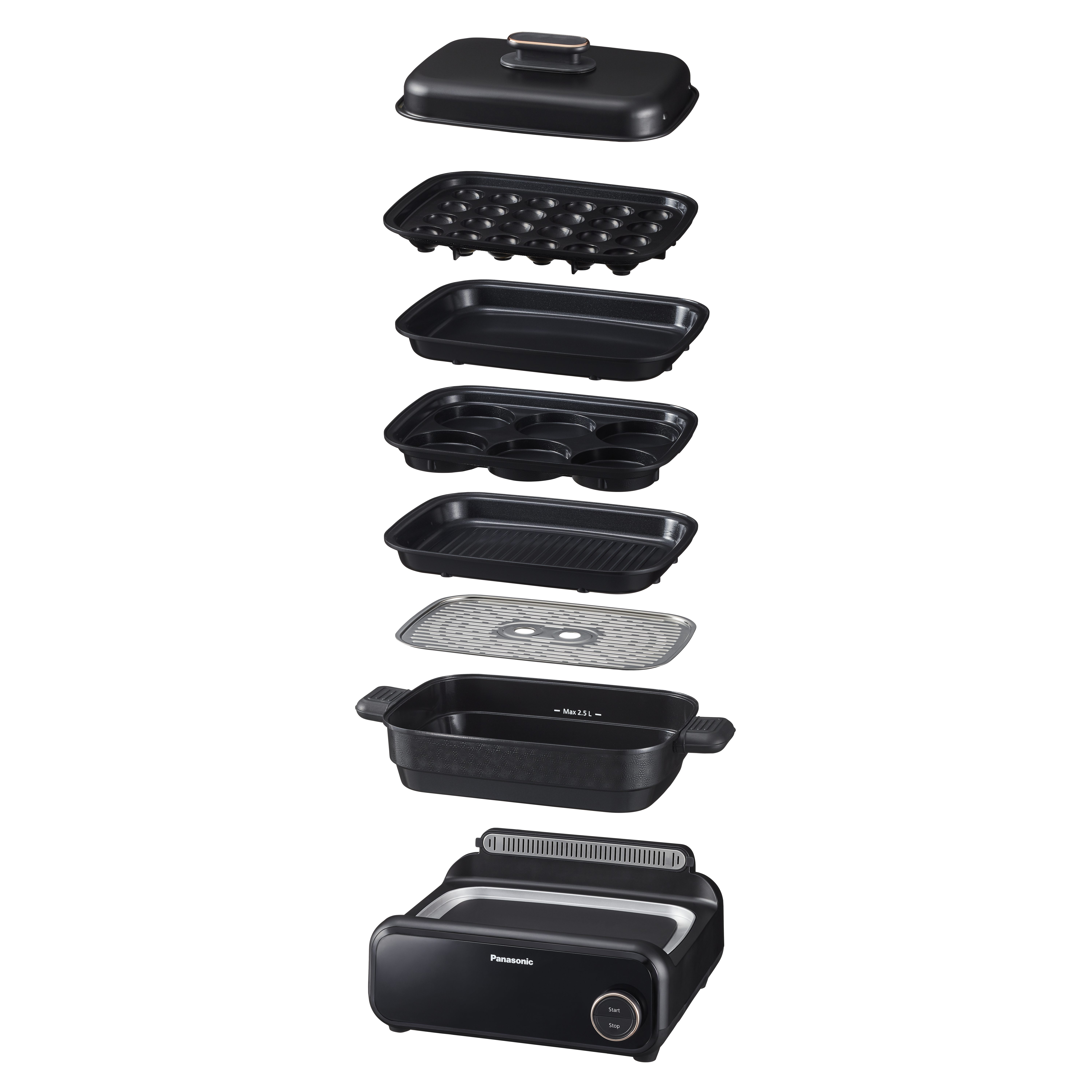 Panasonic Multikocher NF-GM600KXE, 1400 W, 6-in-1 für vielfältige kulinarische Möglichkeiten