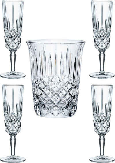 Nachtmann Gläser-Set »Celebration«, Kristallglas, 1 Sektkühler, 4 Sektgläser