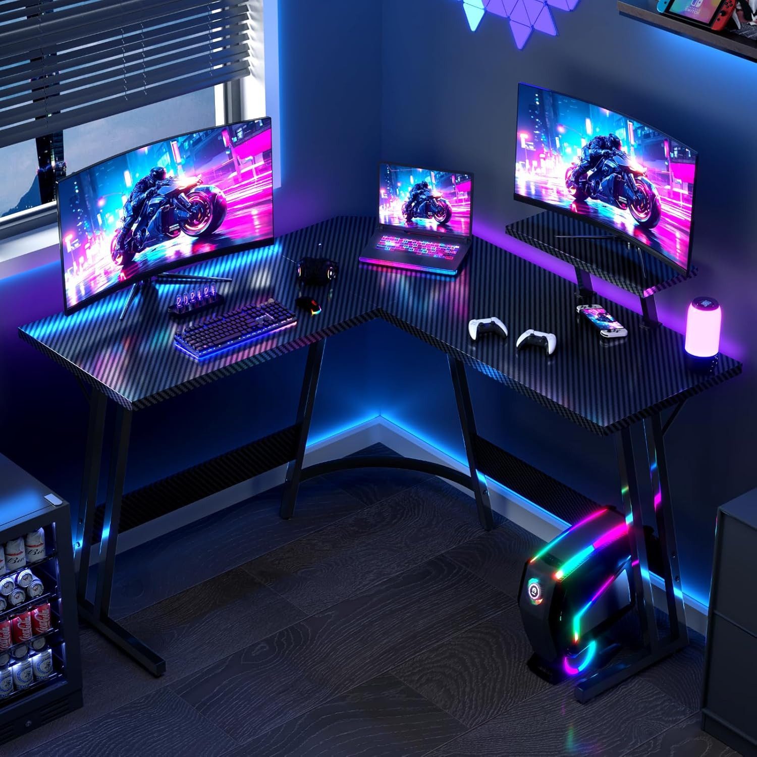 GUNJI Computertisch L-förmiger Gaming-Schreibtisch, Eckschreibtisch, 120/17 günstig online kaufen