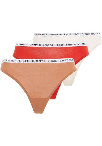 Tommy Hilfiger Underwear Stringpanty (Set, 3-St., 3er-Pack) mit Logo-Taillenbund