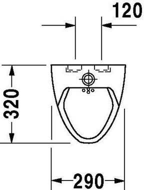 Duravit WC-Komplettset Duravit Urinal NEIßE 290x320mm f Laschen