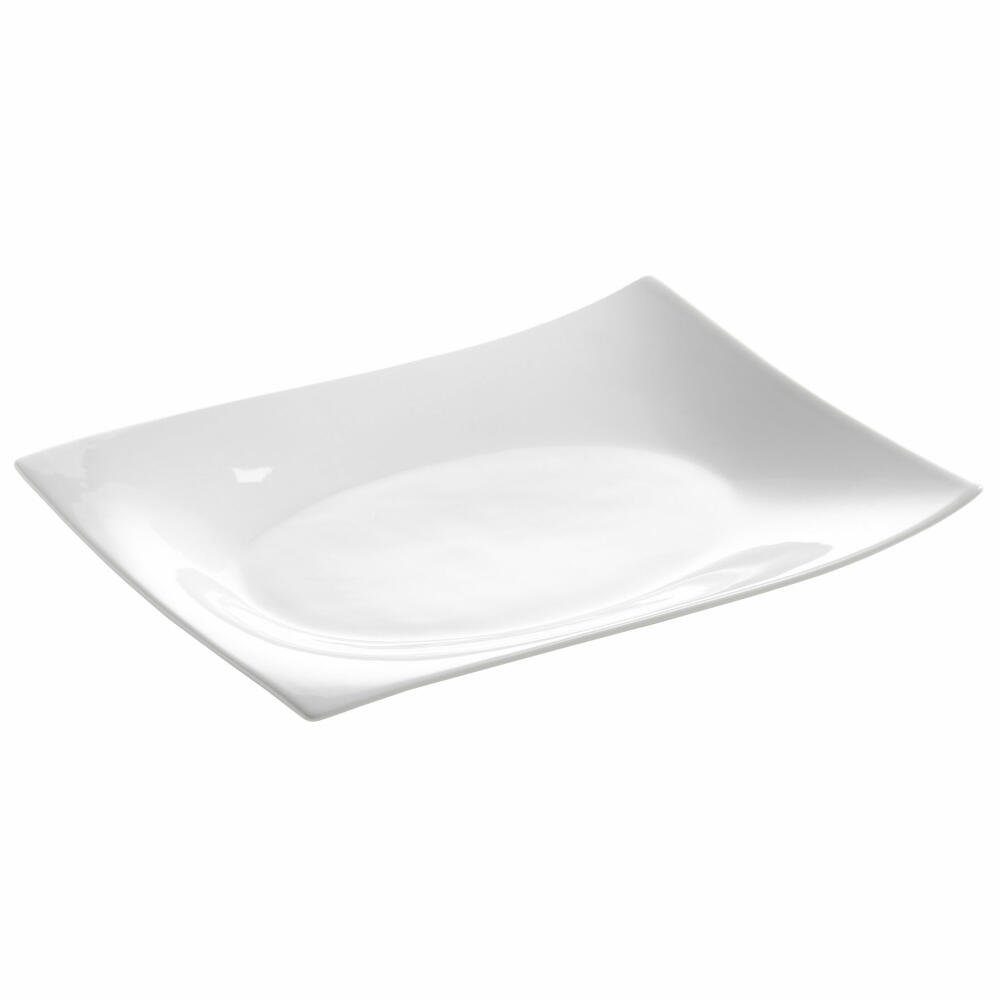 Maxwell & Williams Servierplatte Motion Eckig 30 cm x 22 cm, Porzellan