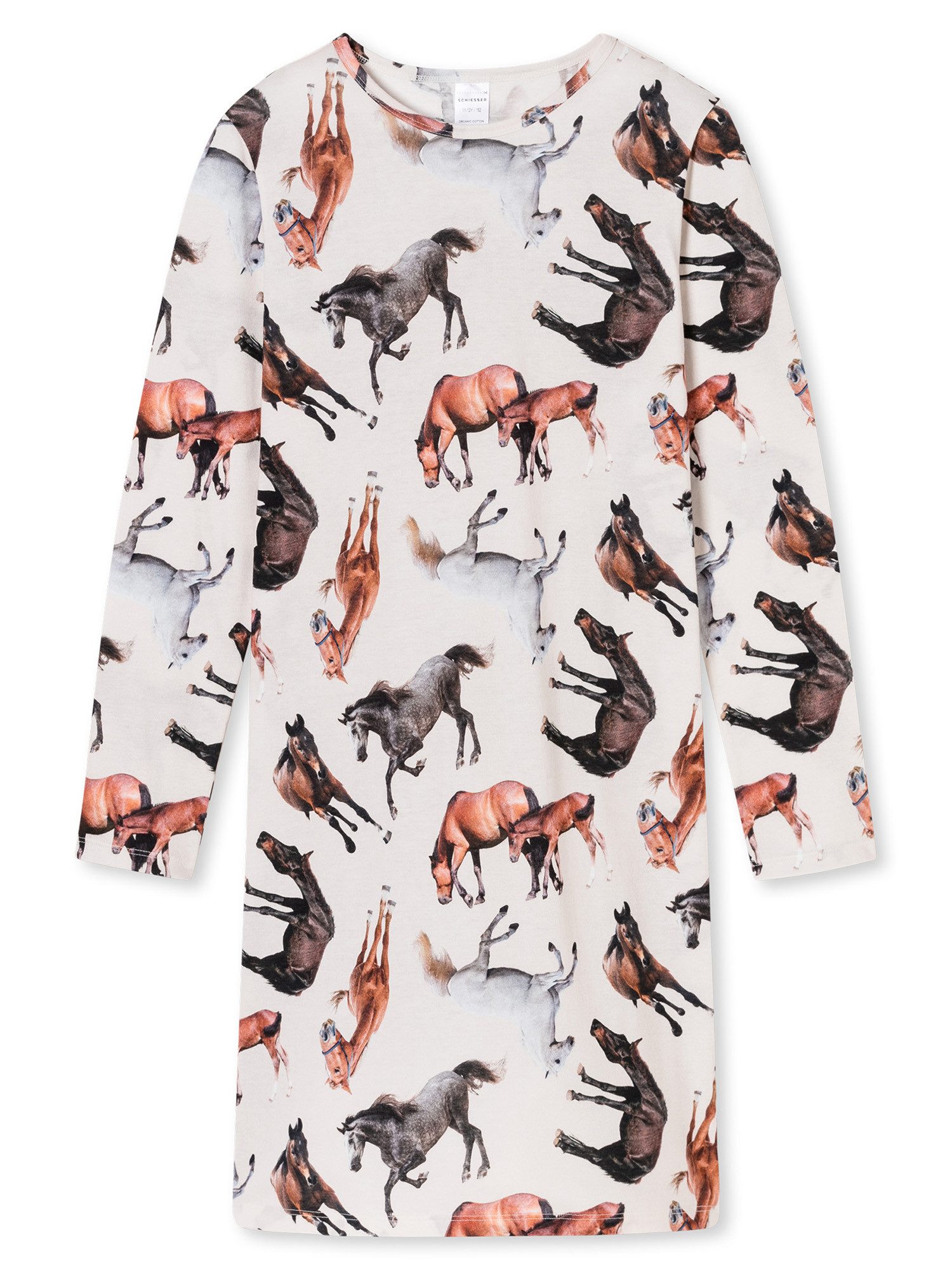 Schiesser Nachthemd Horse World Nacht-hemd schlafmode sleepwear
