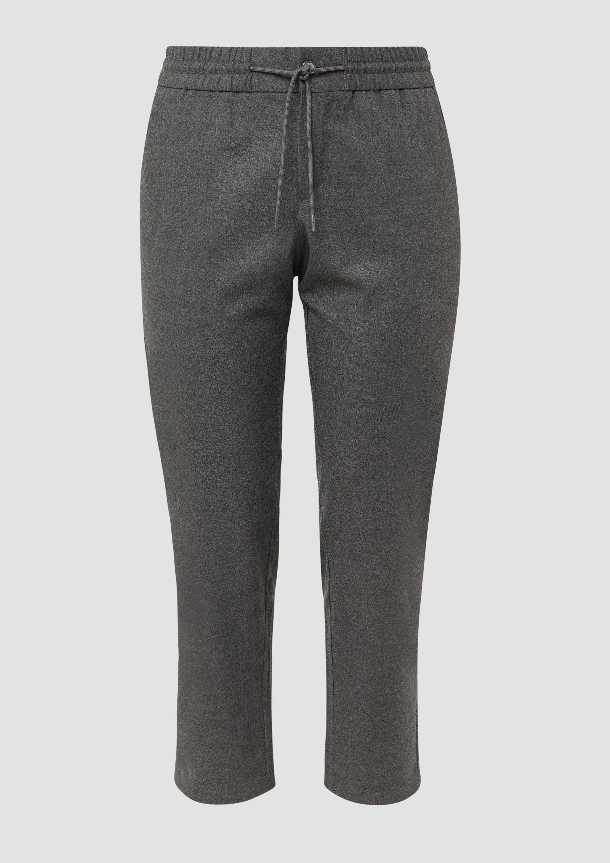 s.Oliver 7/8-Hose Hose Flanell-Hose mit Elastikbund