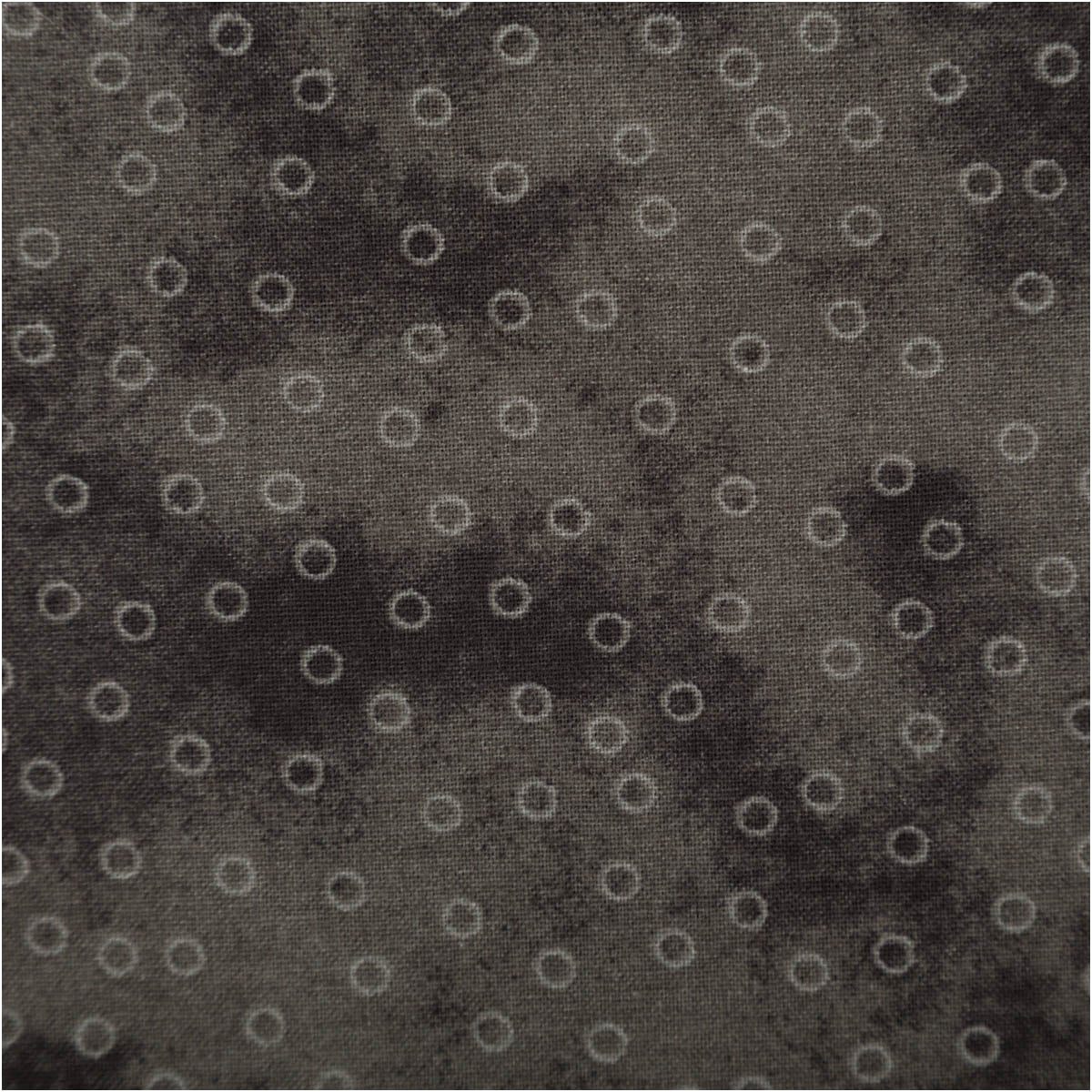 SCHÖNER LEBEN. Stoff Baumwollstoff Meterware Popeline Stoff Kreise Serie Schwarz 140cm, allergikergeeignet,atmungsaktiv,pflegeleicht