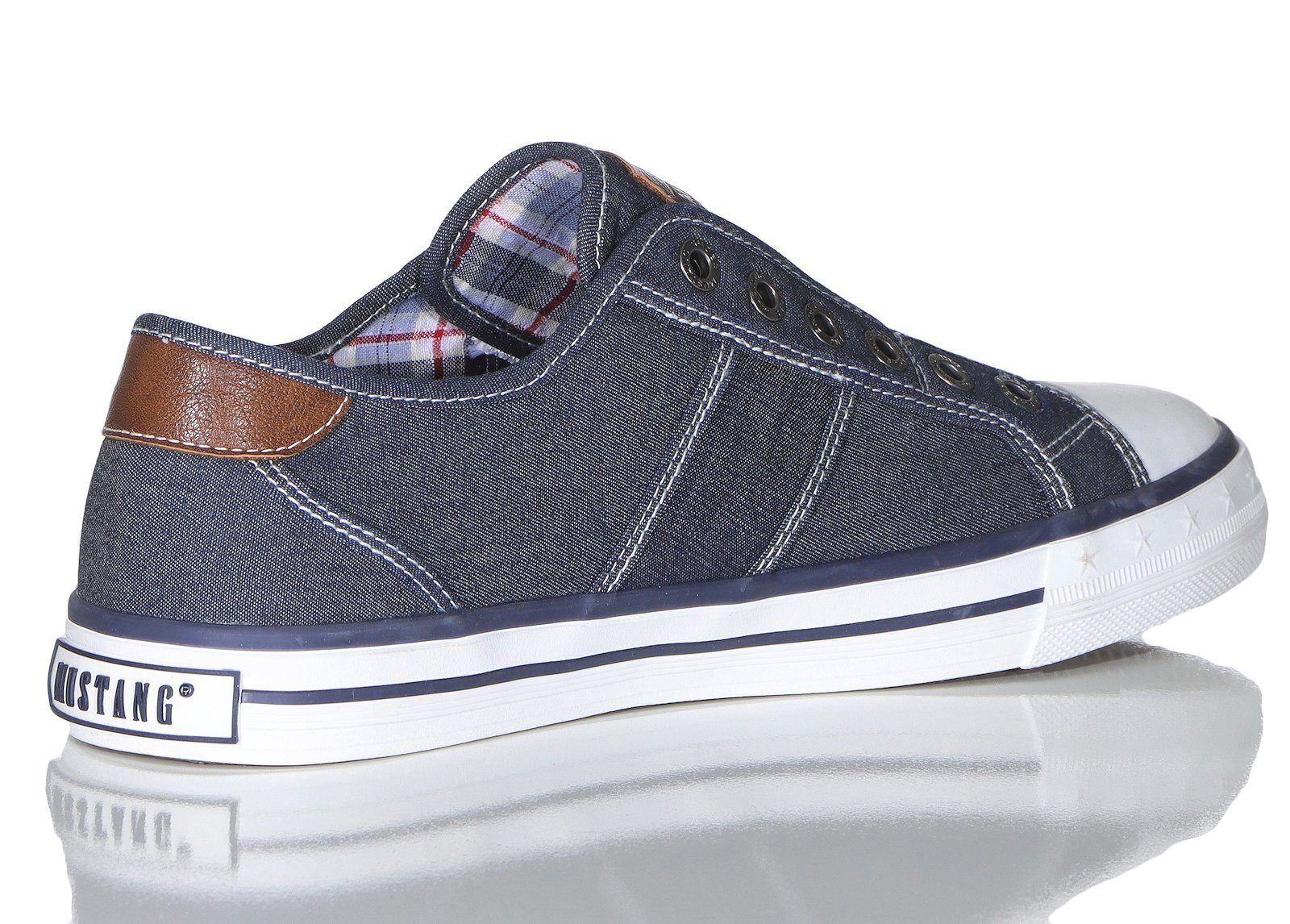 Mustang Shoes Slip-On Sneaker ohne Schnürsenkel, Slipper, Schlupfschuh mit praktischem Gummizug