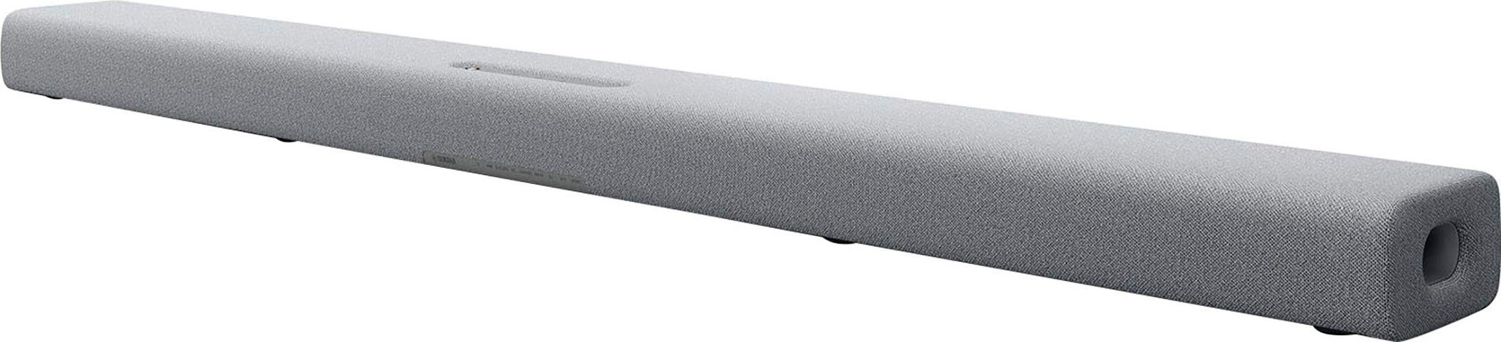 Yamaha TRUE Soundbar W, Stereo 180 Subwoofer) Gray (Bluetooth, integriertem 40A (WiFi), WLAN BAR mit X Light