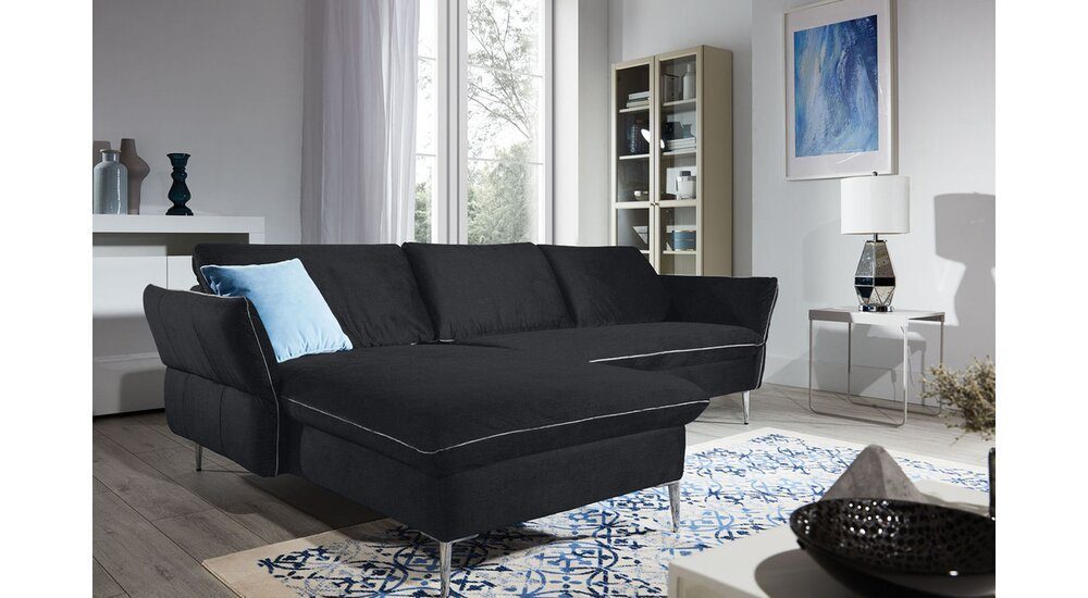 Stylefy Ecksofa Franco, stellbar, Raum mane inklusive Design, Relaxfunktion links Kopfteil- rechts und L-Form, oder Modern frei bestellbar, mit Armlehnenverstellung, Eckcouch, im