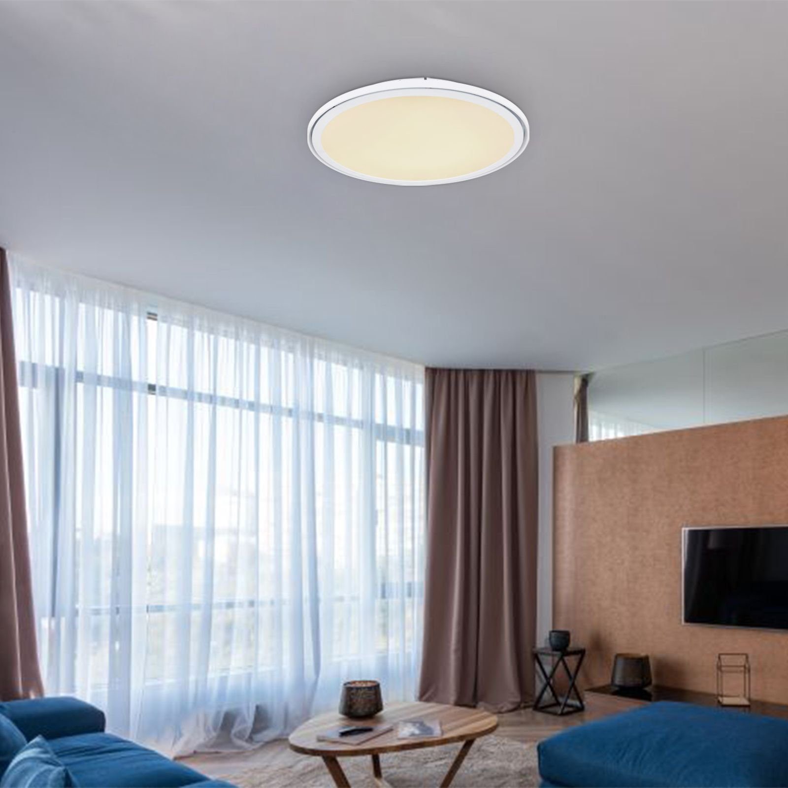 Deckenlampe GLOBO Globo Fernbedienung Deckenleuchte Deckenleuchte Wohnzimmer LED Dimmbar