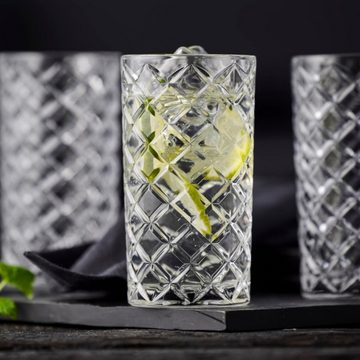 LYNGBY-GLAS Longdrinkglas Lyngby Longdrink Glas Diamant-Serie 6er Set ca, Glas