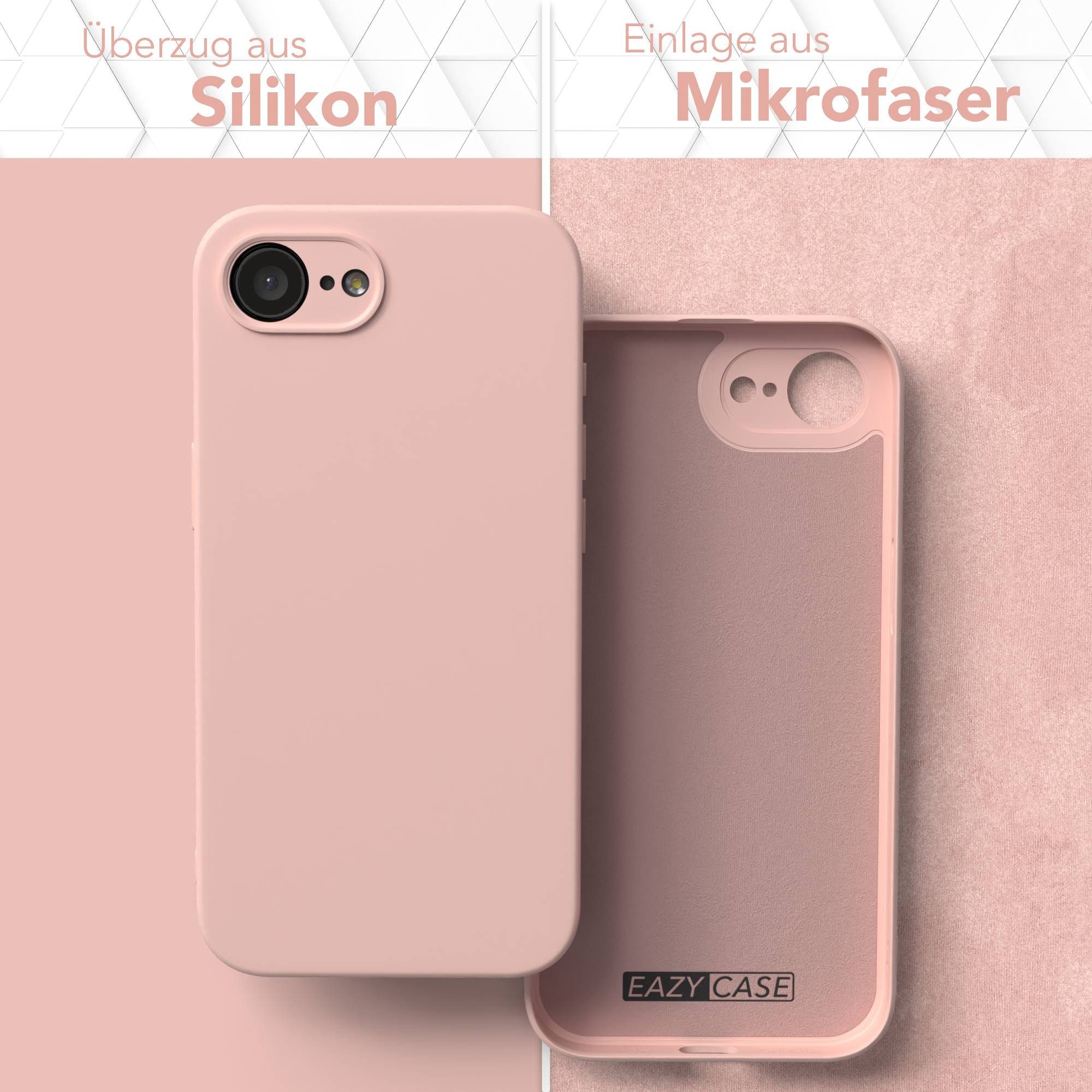 EAZY CASE Handyhülle TPU Hülle für Apple iPhone 17e 6,1 Zoll, Hülle mit Kameraschutz Bumper Case Silikonschutzhülle Rosa / Altrosa