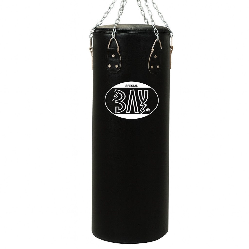 Boxsack Sandsack 120 x 30 cm Canvas schwarz ungefüllt