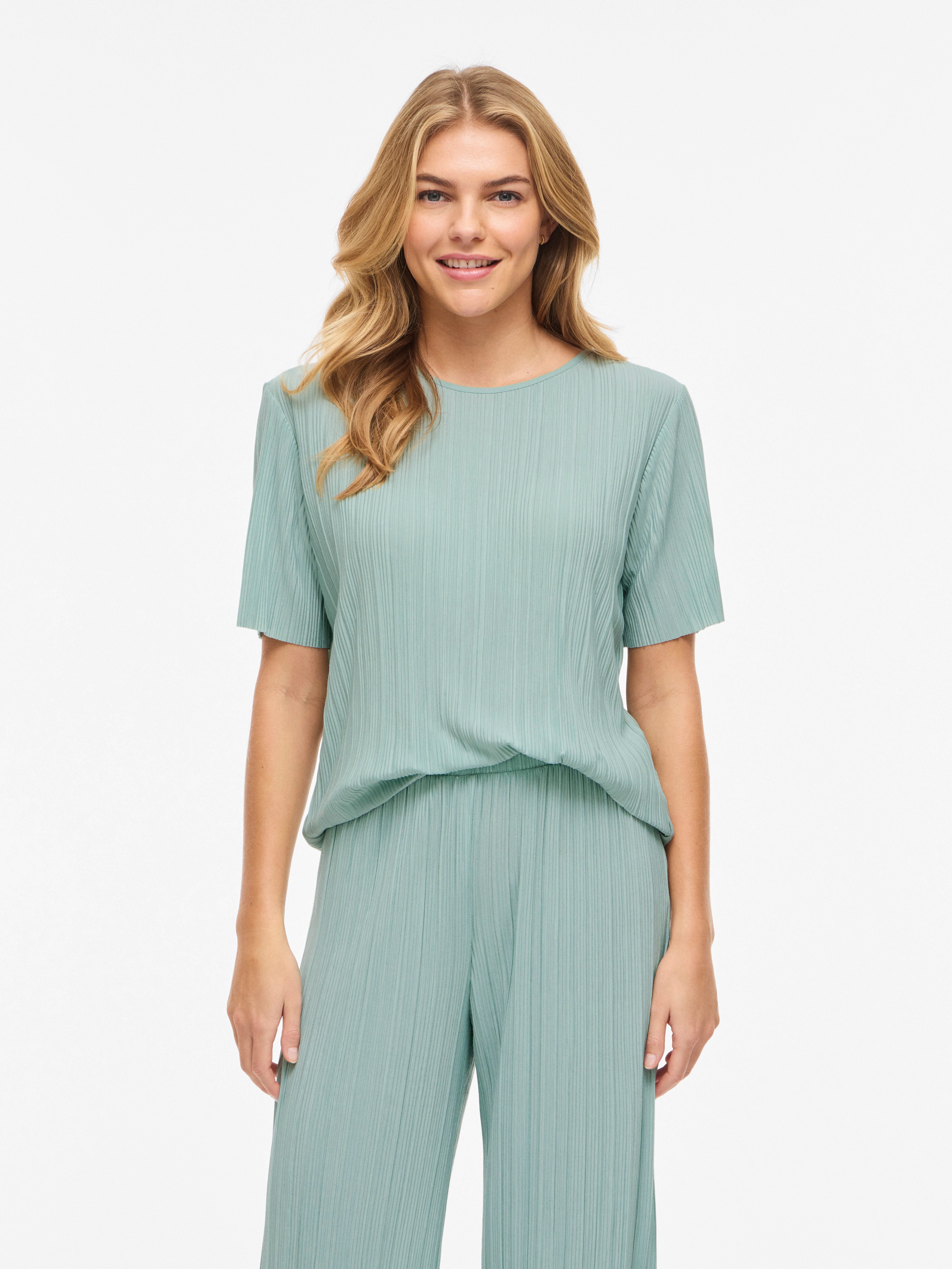 Vila Kurzarmshirt VIPLISA O-NECK S/S TOP - NOOS