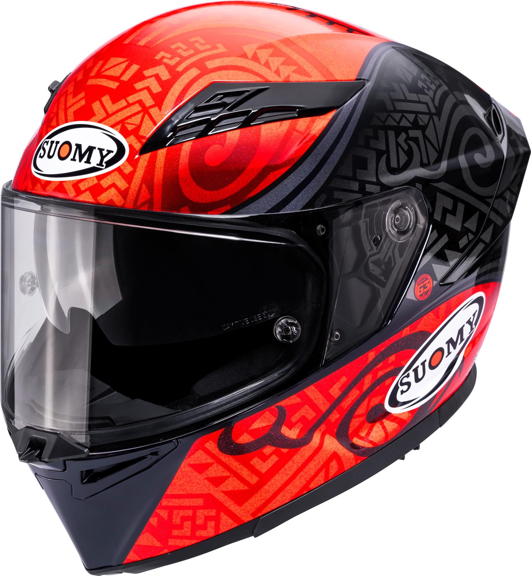 Suomy Motorradhelm Stellar 2 Bagnaia Replica 2023 Helm Helm, atmungsaktiv,Notfallsystem-Polsterung (EQRS),Pinlockscheibe entha