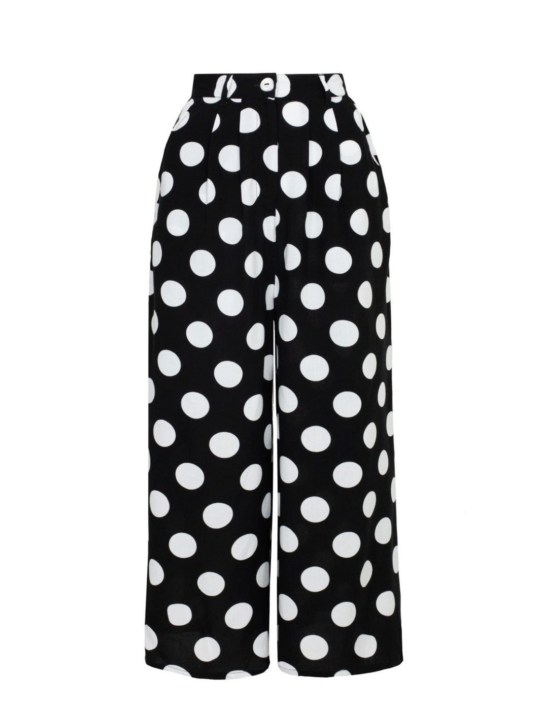 Hell Bunny Stoffhose Dolores Cropped Trousers Polka Dot 50s 60s Vintage Ret günstig online kaufen