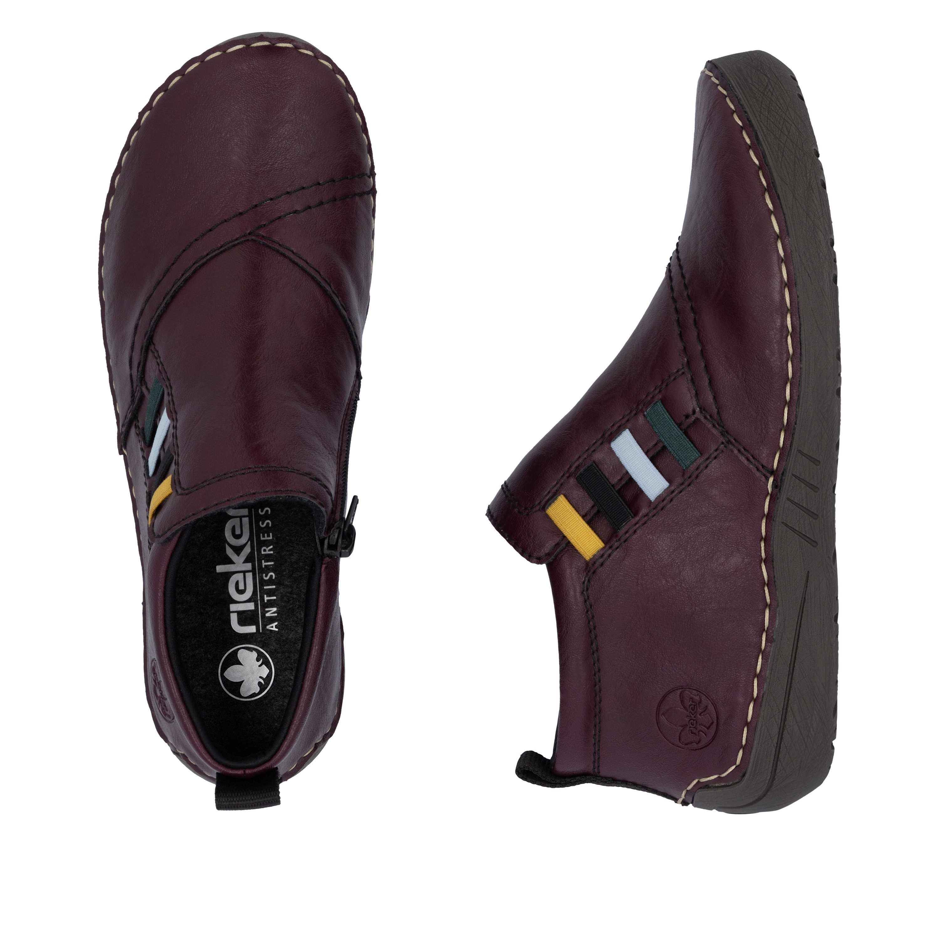 Rieker Schlupfboots Casual-Boots, Stiefelette, Schlupfboots mit Innenreißverschluss