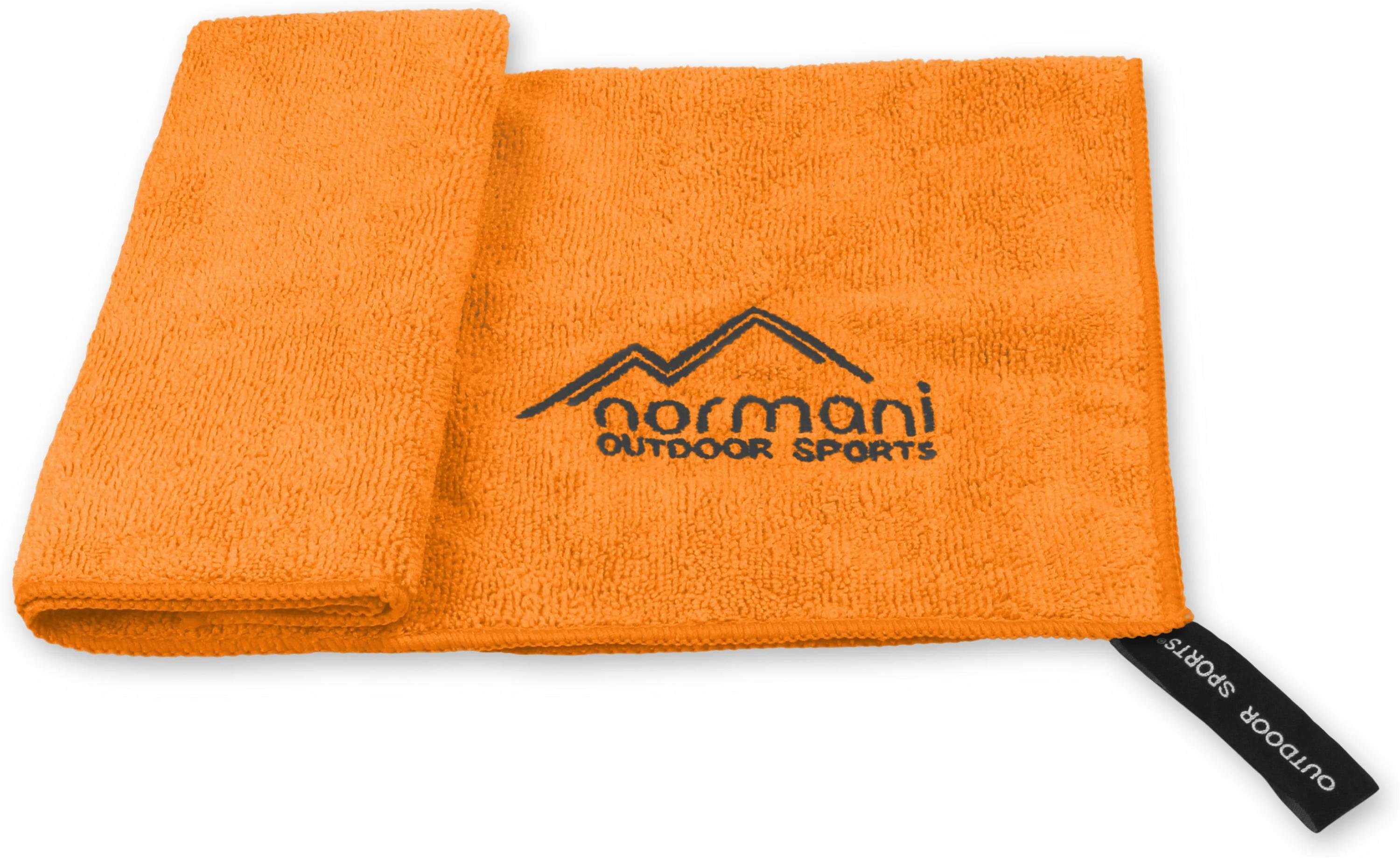 normani Reisehandtuch Mikrofaserhandtuch 40x40 Terry, Polyester Orange