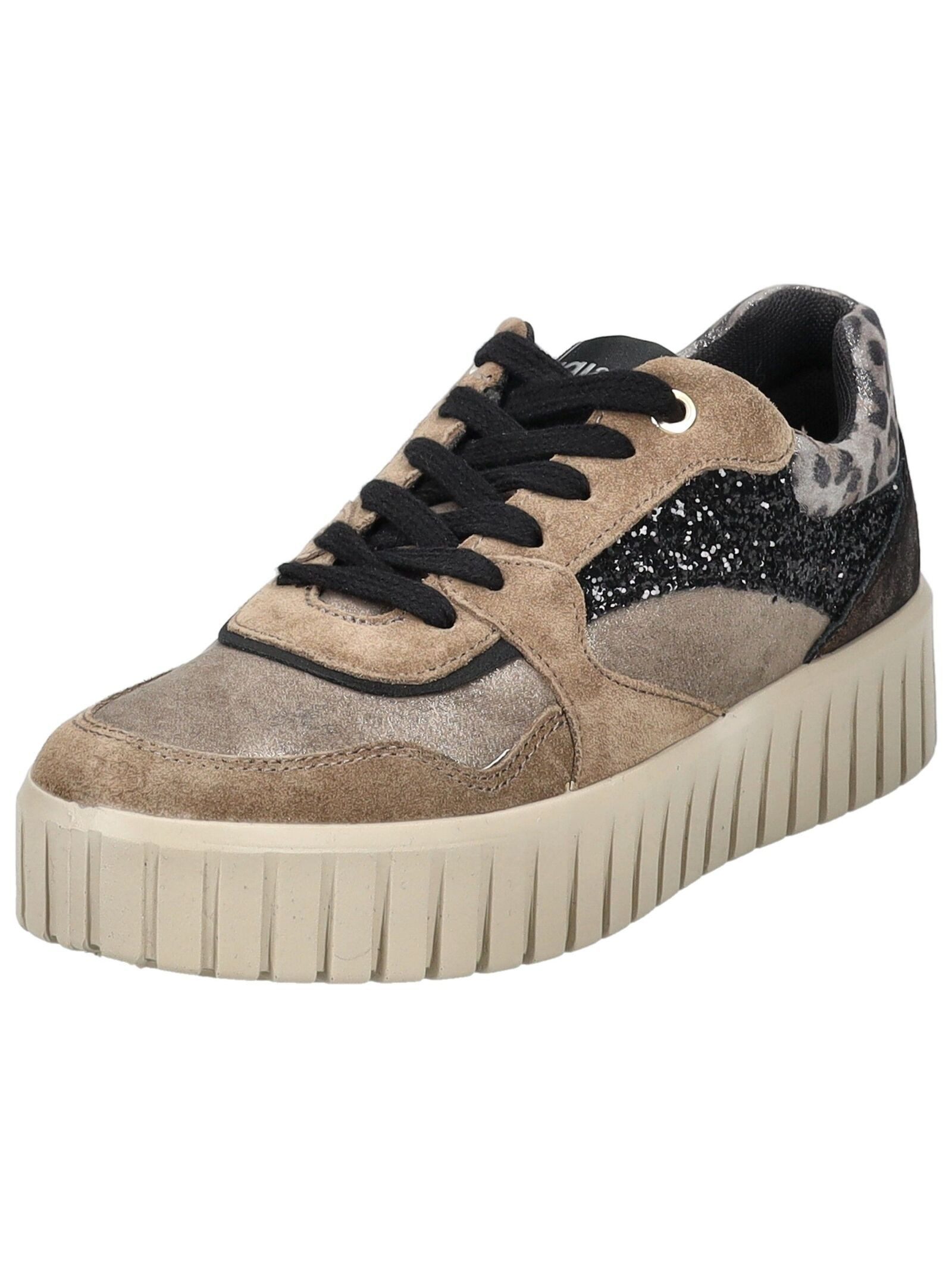 Sneaker Leder Plateausneaker