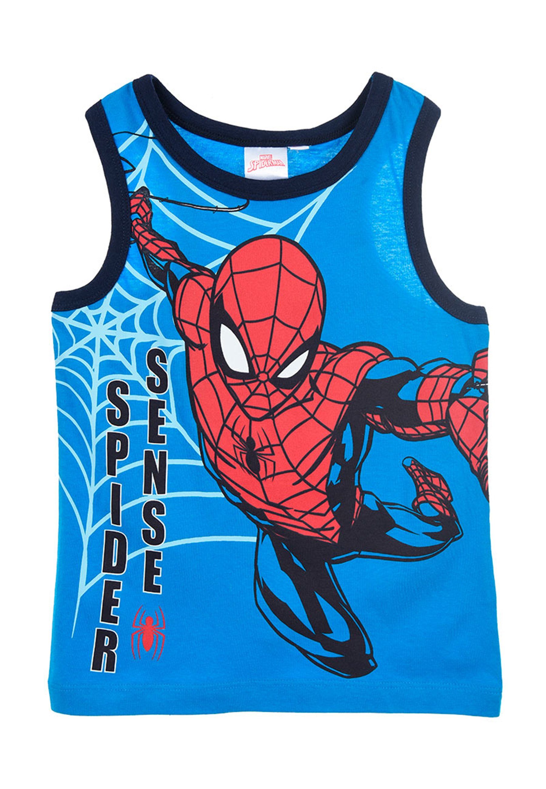 Spiderman Muskelshirt Jungen Tank-Top Sommer-Shirt Muskel-Shirt