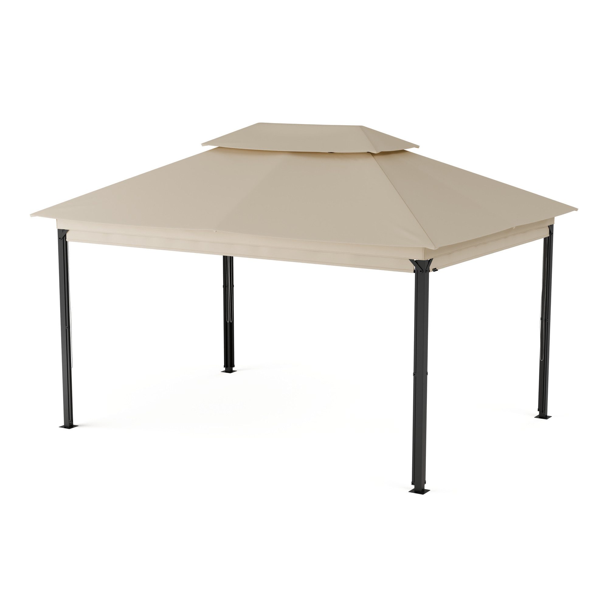 blumfeldt Pavillon Grandezza, (Set), Gartenpavillon Outdoor Garten mit 4 Seitenteilen Stahl 275x297x397 cm
