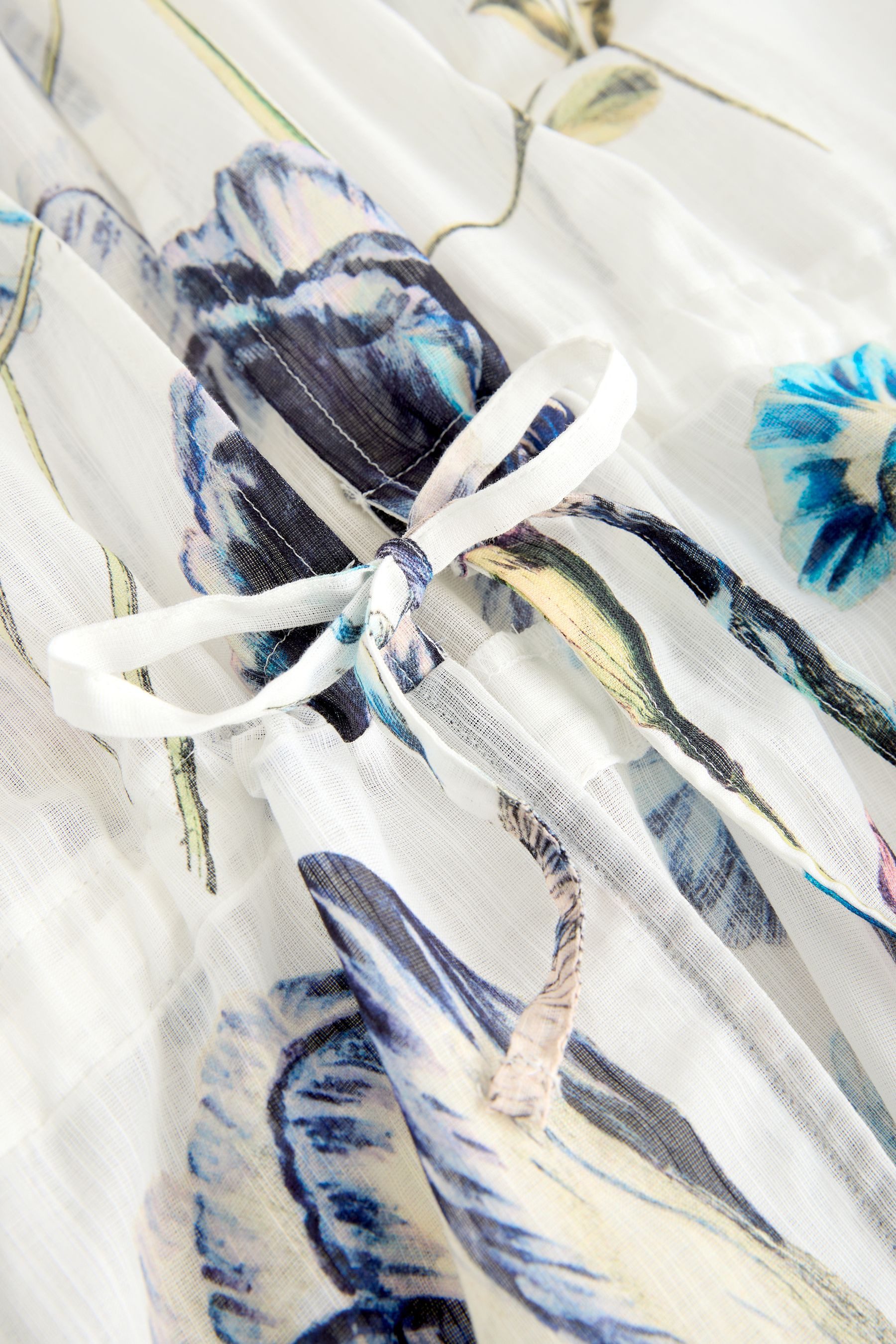 Next Blusenkimono Maxi-Cover-up mit Bindegürtel aus 100 % Baumwolle (1-tlg) günstig online kaufen