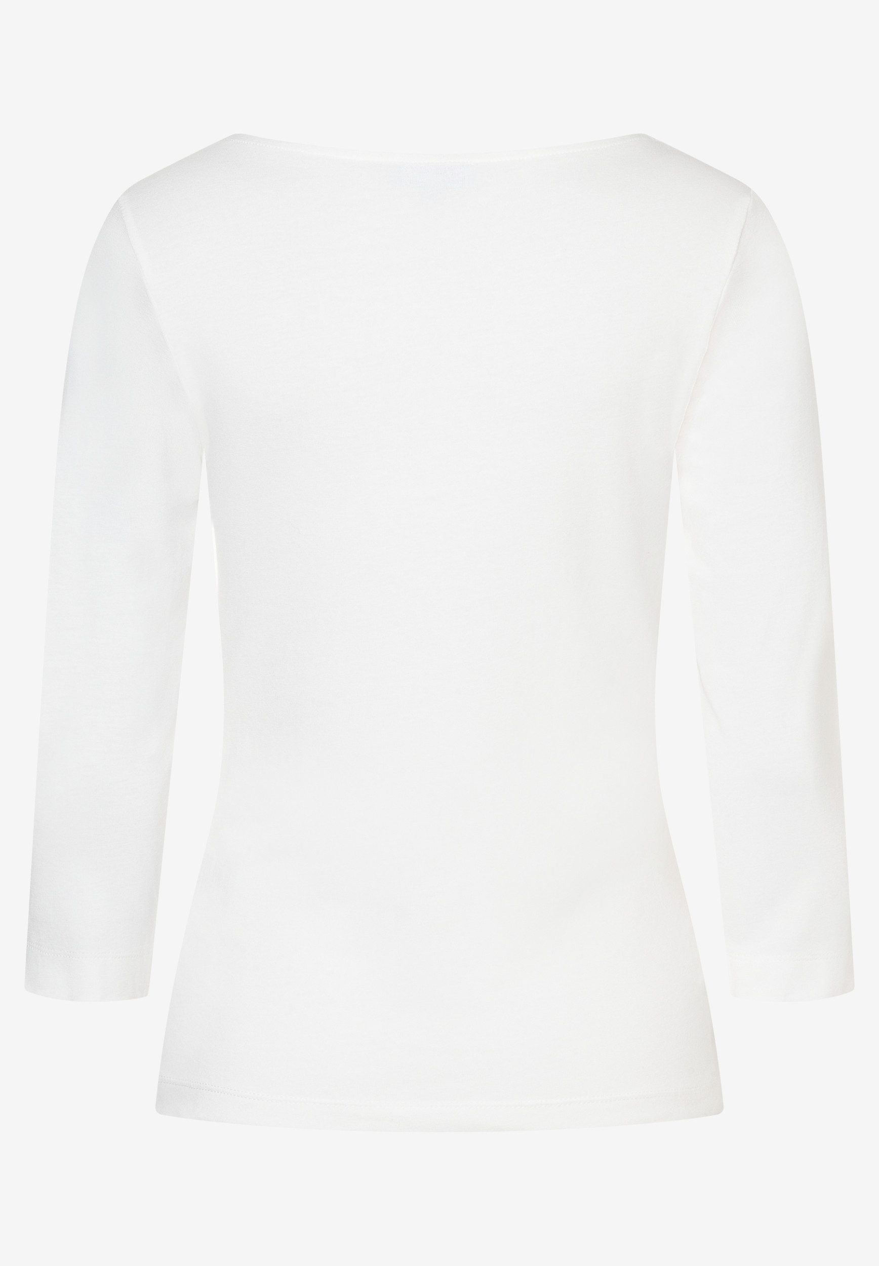 MORE&MORE Langarmshirt Basic Shirt with Sli günstig online kaufen