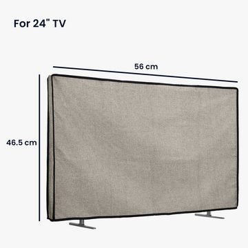 kwmobile Druckerstaubschutzhülle Hülle für 24" TV, Case mit Eckenschutz Fingerring