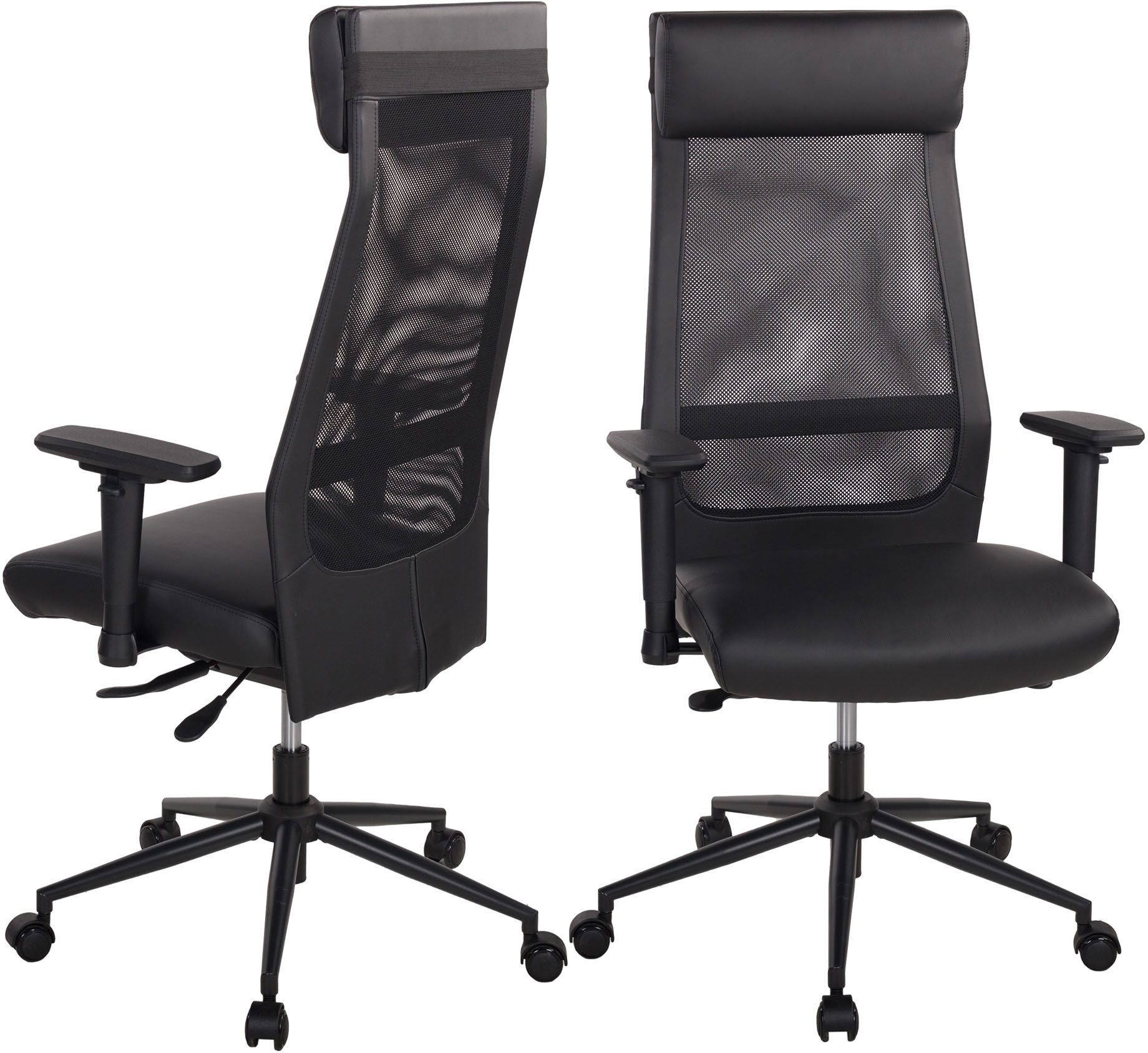 Duo Collection Schreibtischstuhl SERRIA (1 St), 3-D Armlehnen, Sitztiefen- und höhenverstellung, Nackenkissen