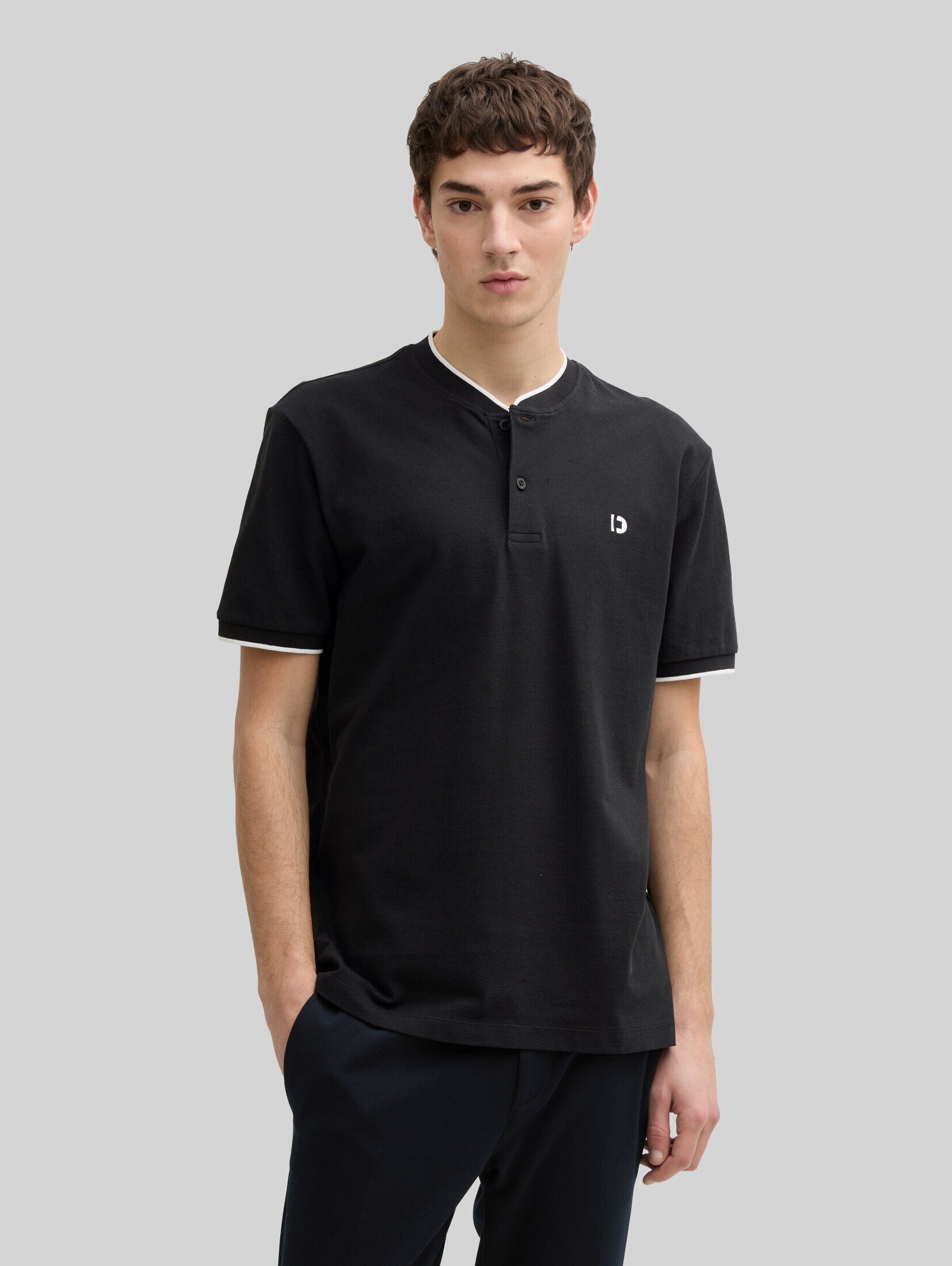 TOM TAILOR Denim Poloshirt Poloshirts Poloshirt mit Bomberkragen