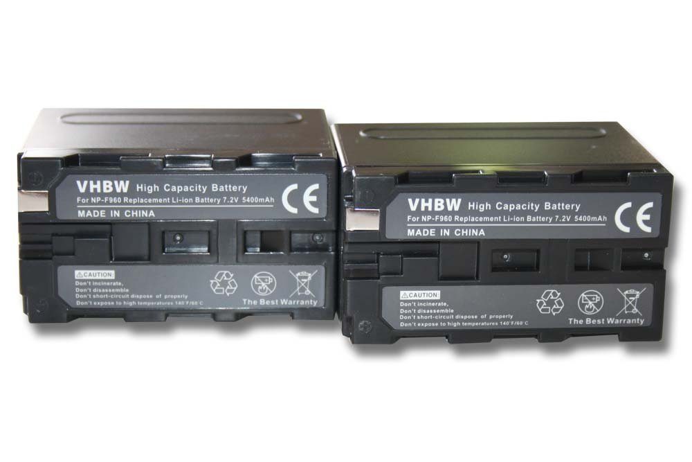 vhbw kompatibel mit V) NEX (7,2 Sony NEX-FS100 Serie Li-Ion Kamera-Akku 6000 mAh