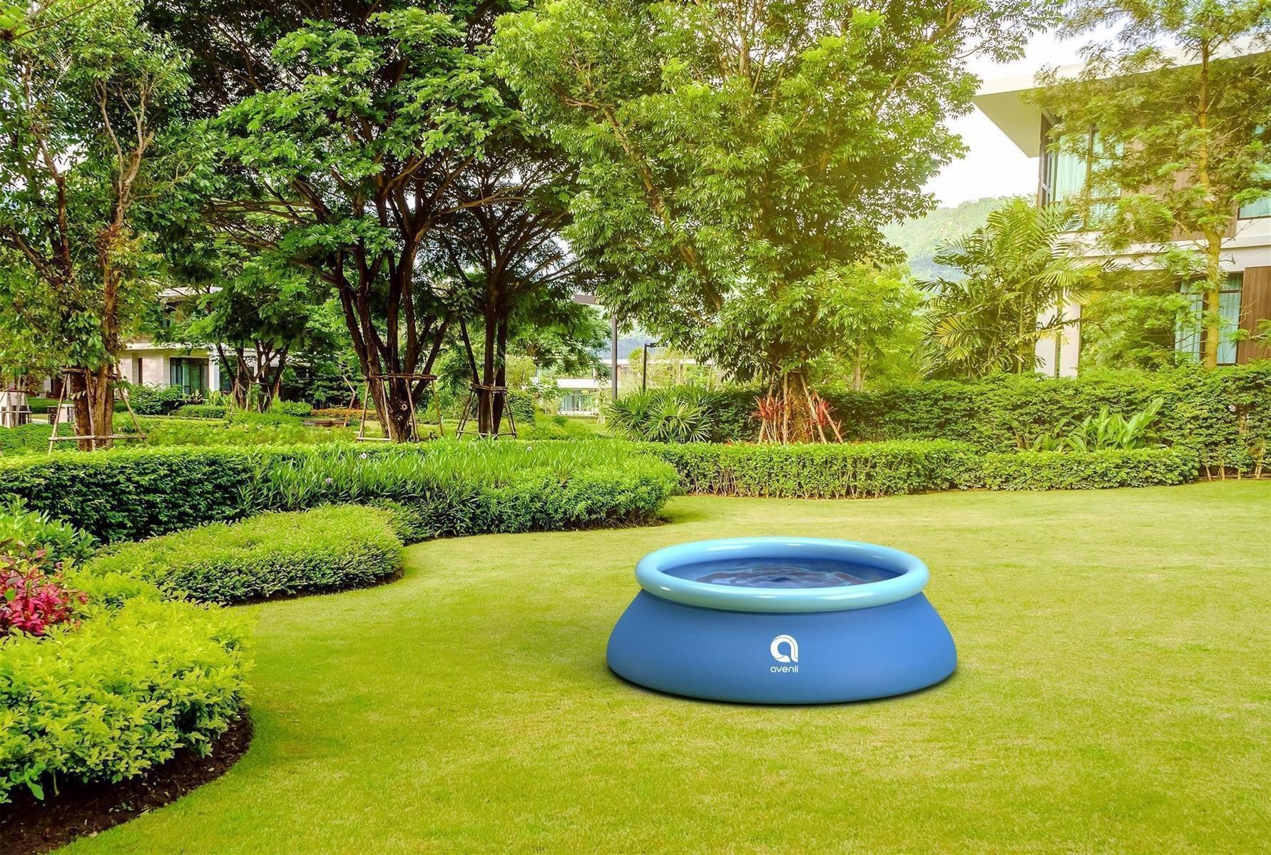 Avenli Quick-Up Pool Prompt Set 168 x 51 cm Pool (Aufstellpool mit aufblasbarem Ring), Swimmingpool auch als Ersatzpool geeignet