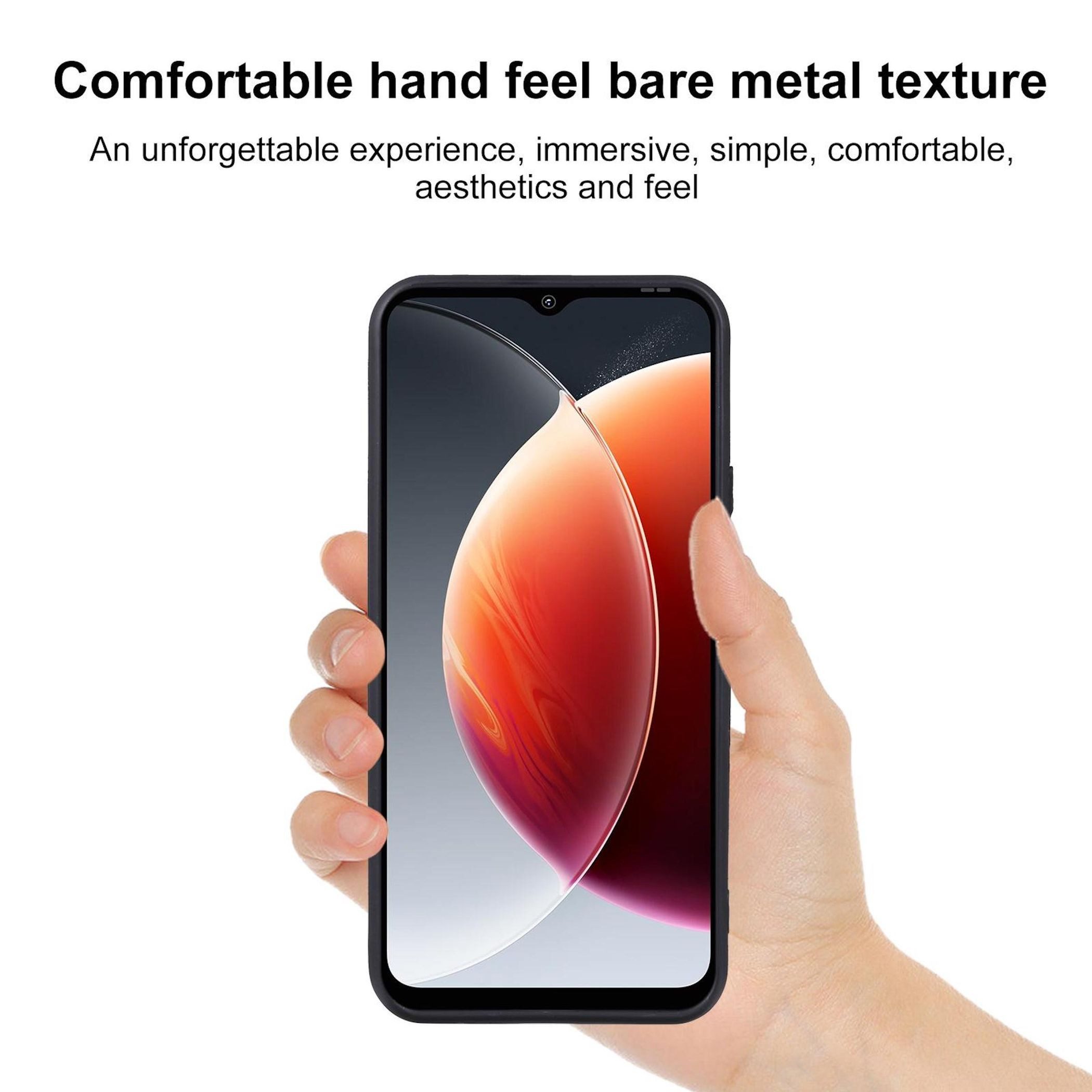 Wigento Handyhülle für Blackview WAVE 7C TPU Silikon Slim Dünn Flexibel Cover Schwarz 6,56 Zoll, Stilvolle TPU Hülle, präzise Aussparungen, schützend – Bild 3 von 4