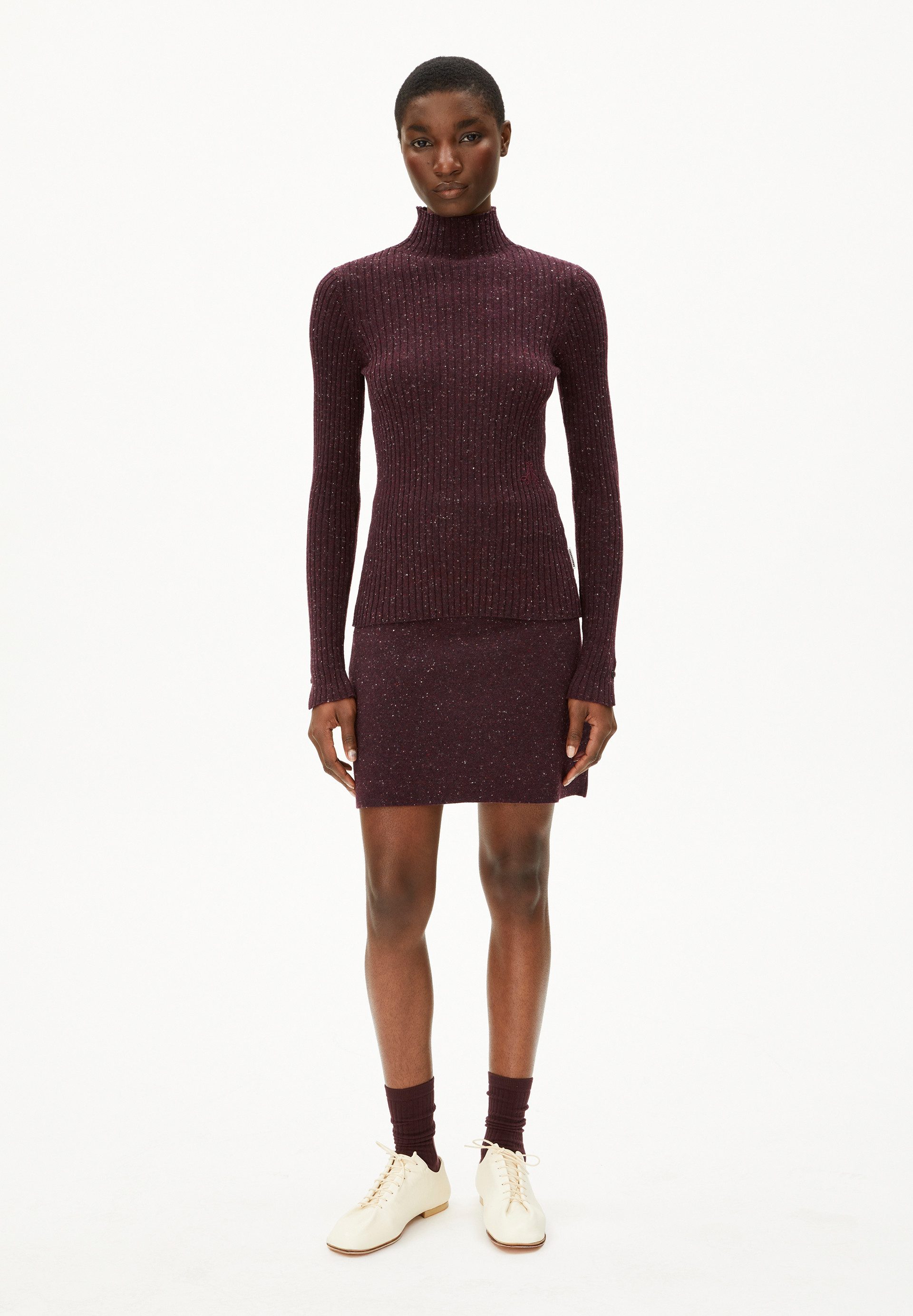 Armedangels Strickpullover ALAANIA TWEED Pullover aus recyclem Bio-Woll Mix günstig online kaufen