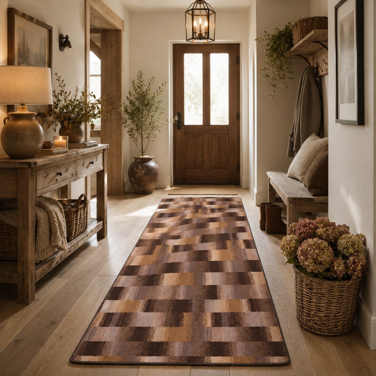 Snapstyle Designteppich Velours Läufer Teppich Mystic Karo, Eckig, Höhe: 6 mm