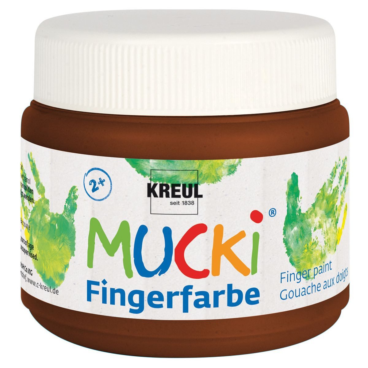 C. KREUL Fingerfarbe KREUL Пальчикові фарби MUCKi braun 150ml Dose