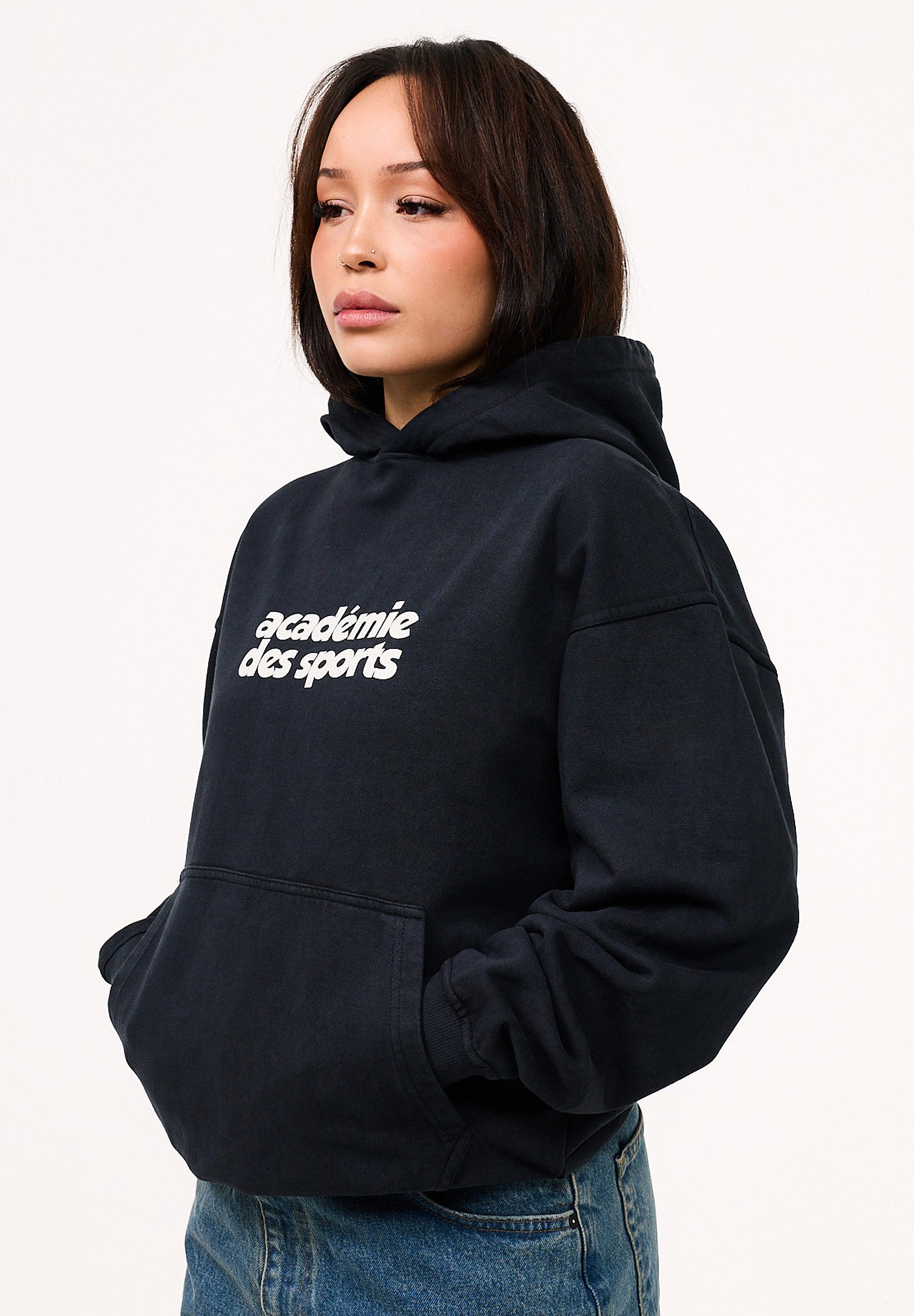 DAILY COTTON Hoodie DCPERL Damen Heavy Oversize Hoodie Kapuzenpullover Sweatshirt Raglan Sweater