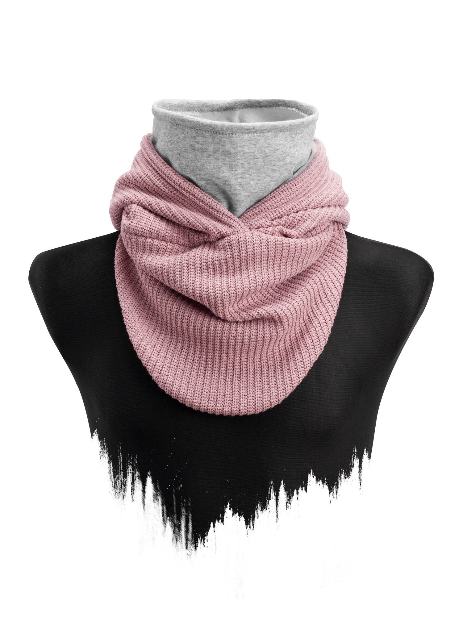 Manufaktur13 Modeschal Knit Hooded Loop - Kapuzenschal, Schal, Strickschal, mit integriertem Windbreaker