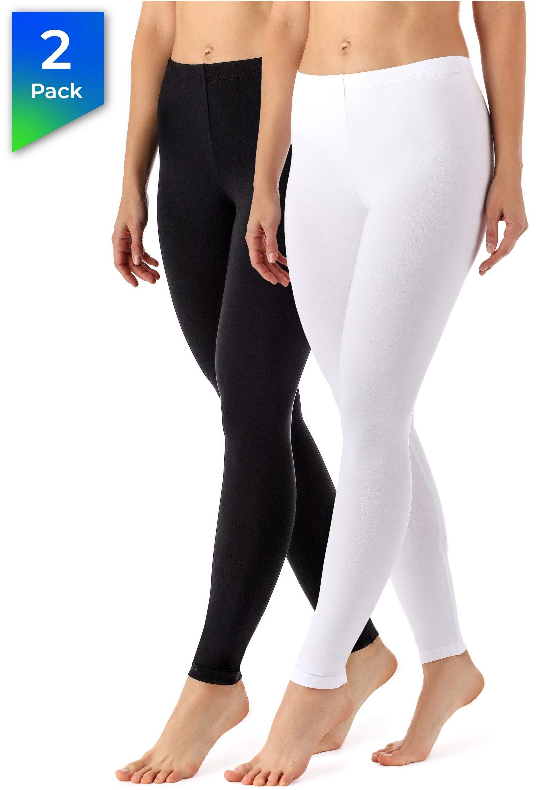 Leggings Damen Viskose Hose mit weitem Bein MS10-143