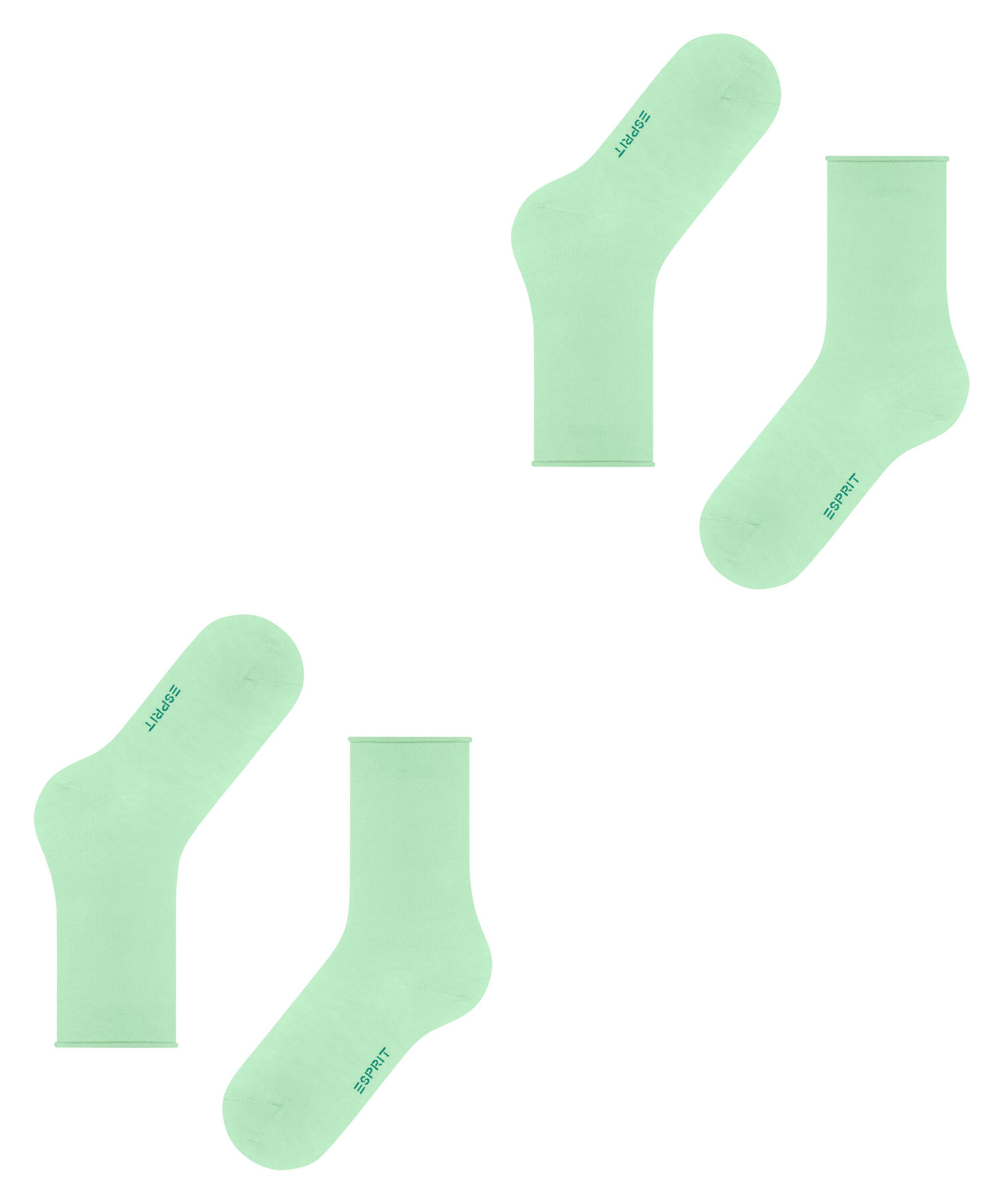 Esprit Socken Basic Pure 2-Pack Socken mit hohem Baumwollanteil (2-Paar) mit hohem Baumwollanteil