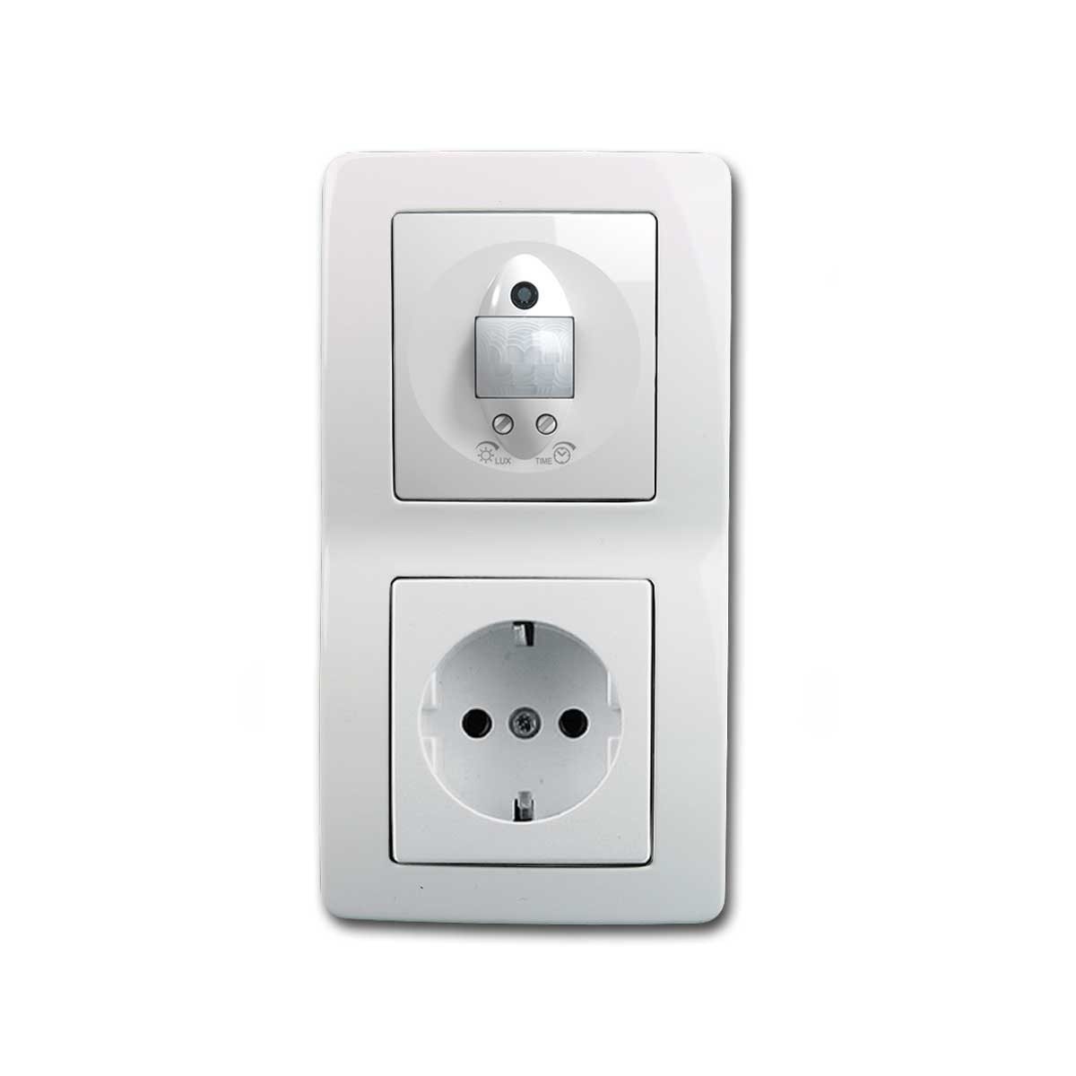 TEM Bewegungsmelder EKONOMIK Bewegungsmelder & Steckdose weiß, UP