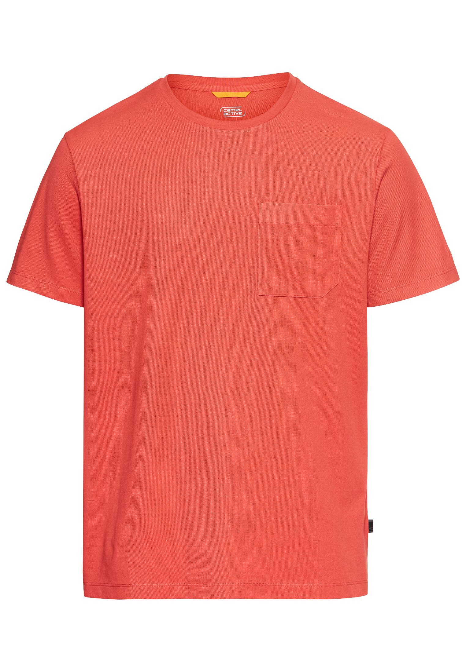 T-Shirt mit Brusttasche Kurzarm